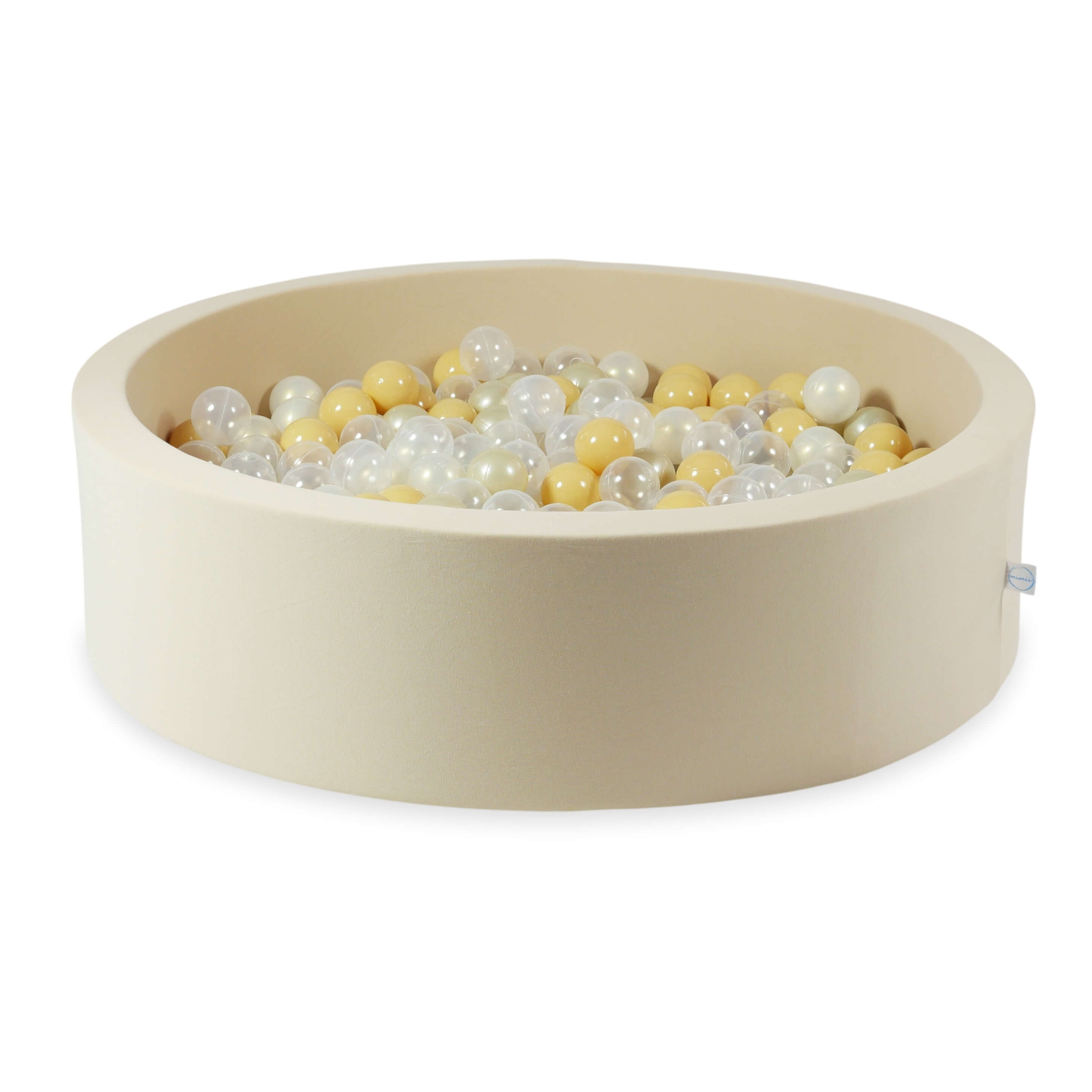 Piscine à balles en beige 110x30 cm avec 400 balles