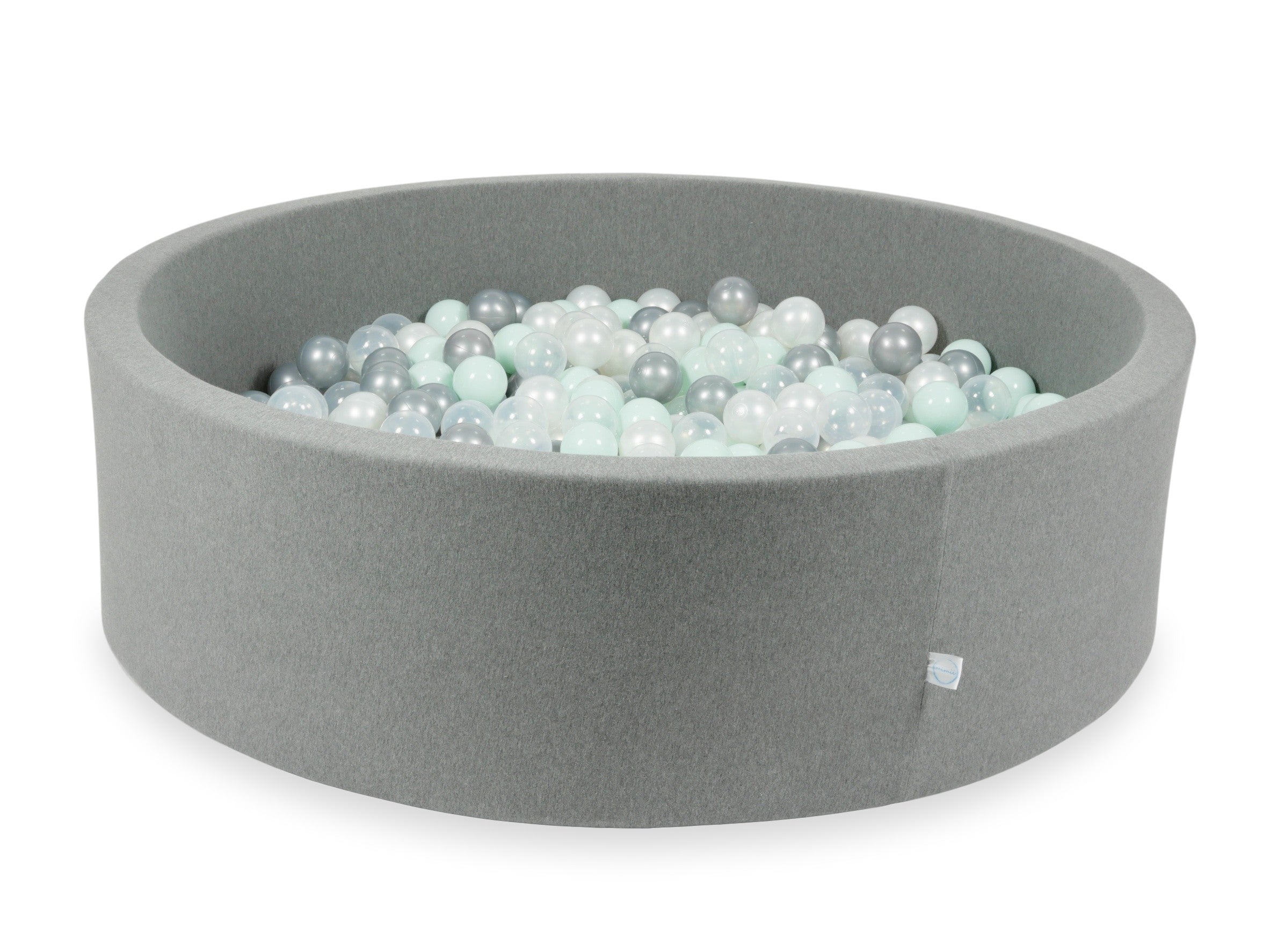Piscine à balles en gris 130x40 cm avec 700 balles