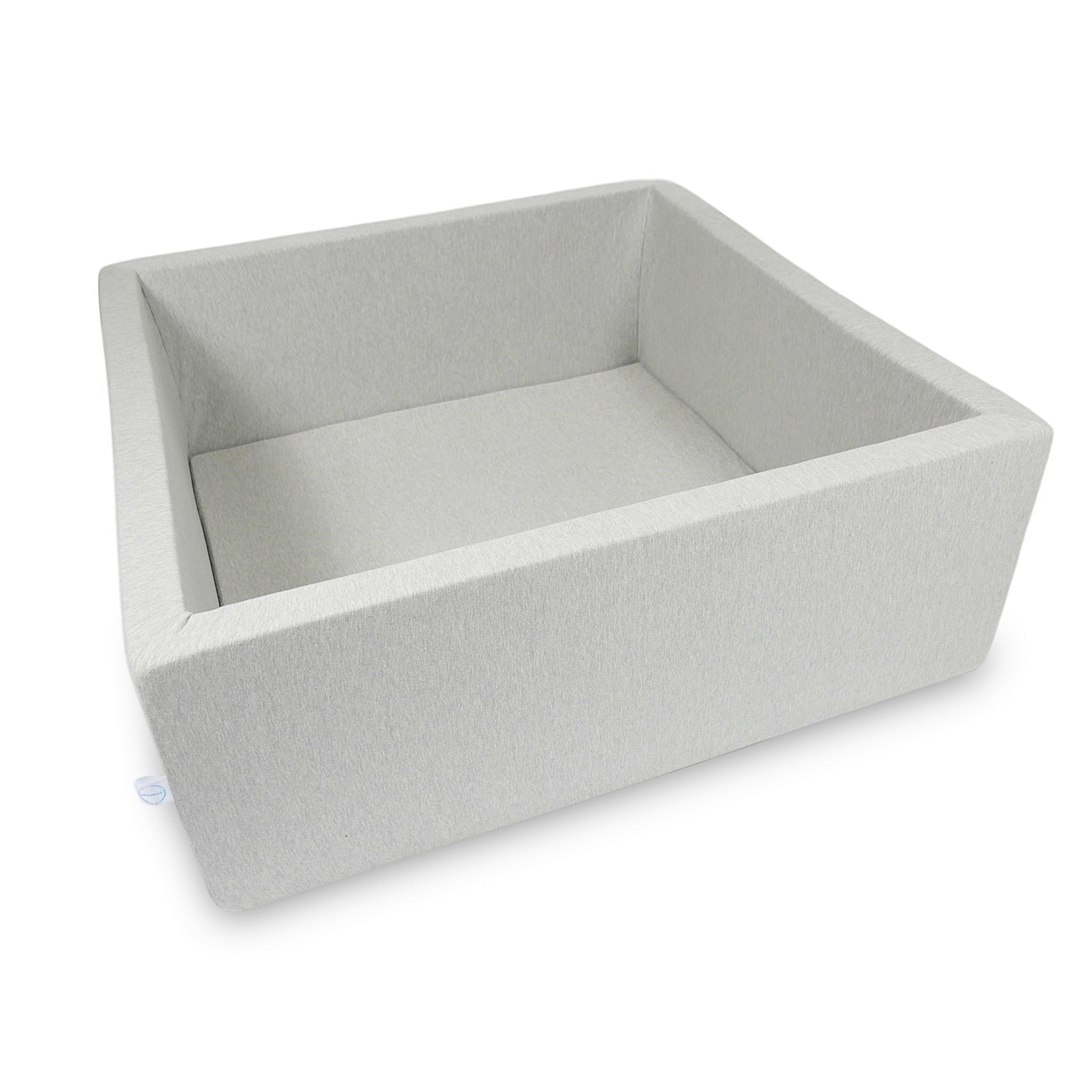 Piscine à balles carrée 110x110x40 cm gris clair sans balles