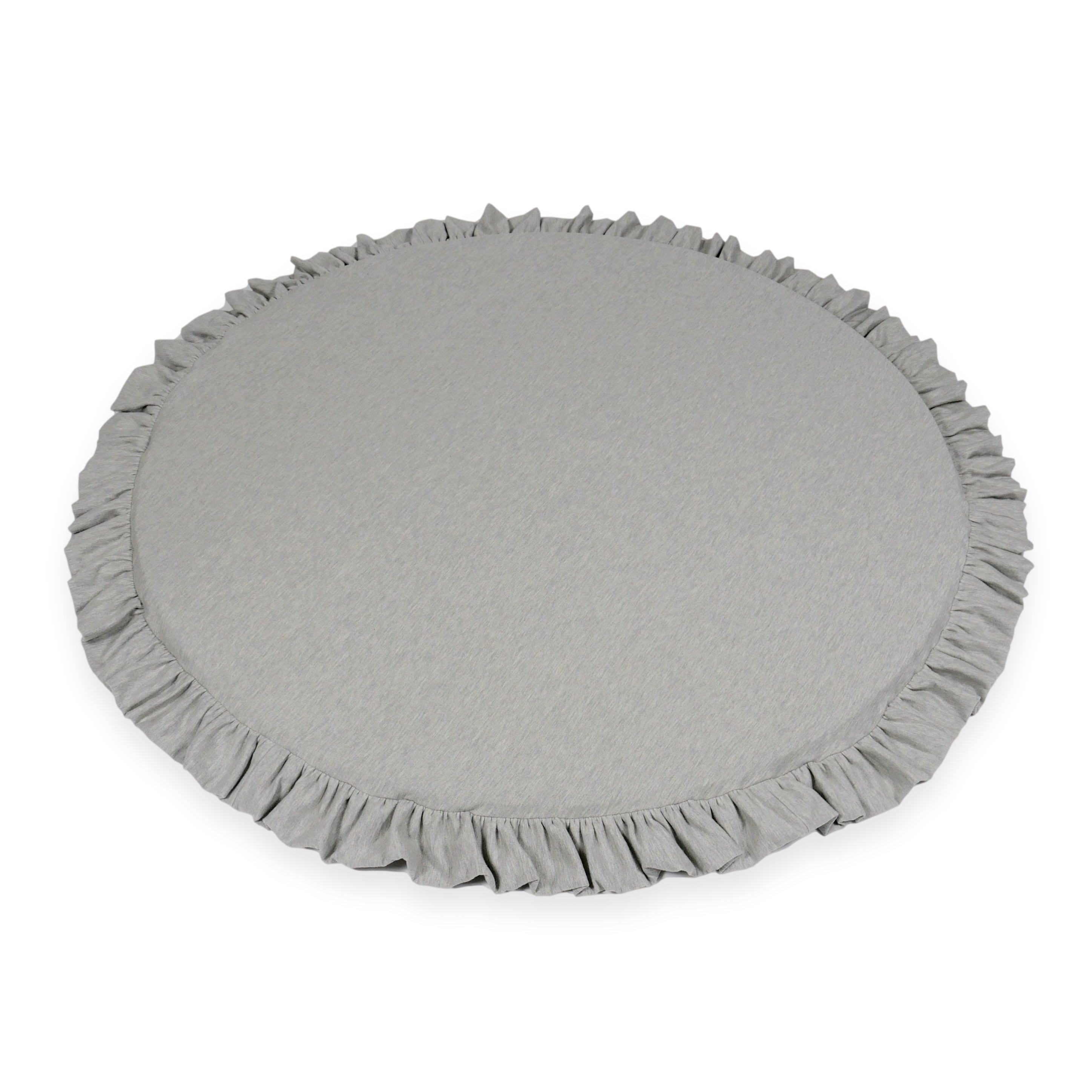 Runde Babyspielmatte 100 cm mit Jersey-Rüsche