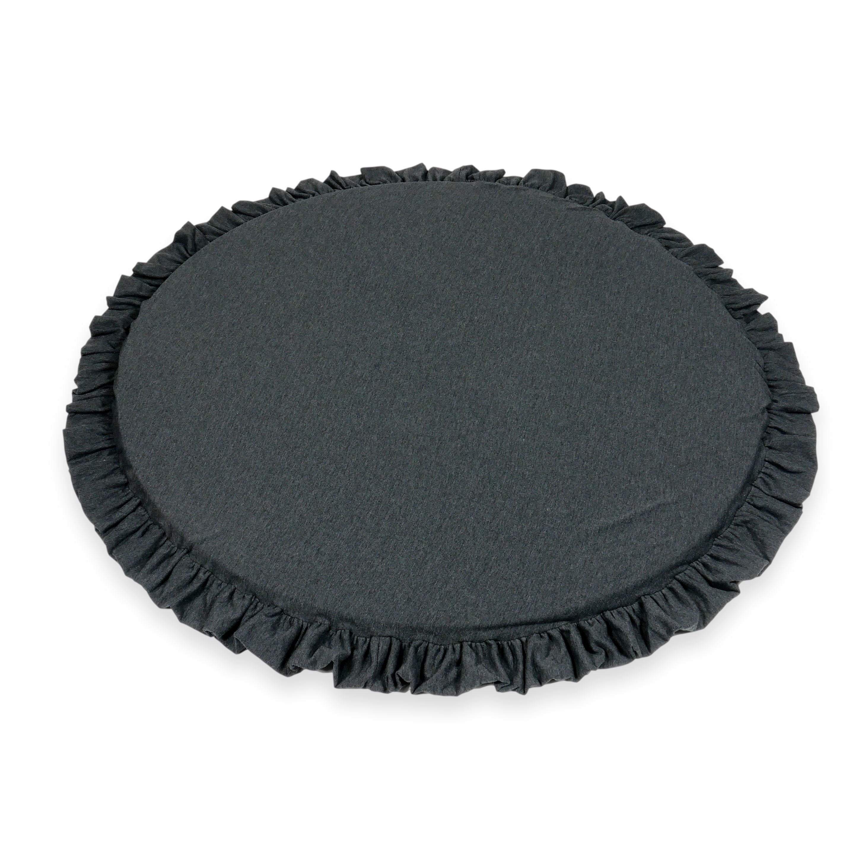 Runde Babyspielmatte 100 cm mit Jersey-Rüsche