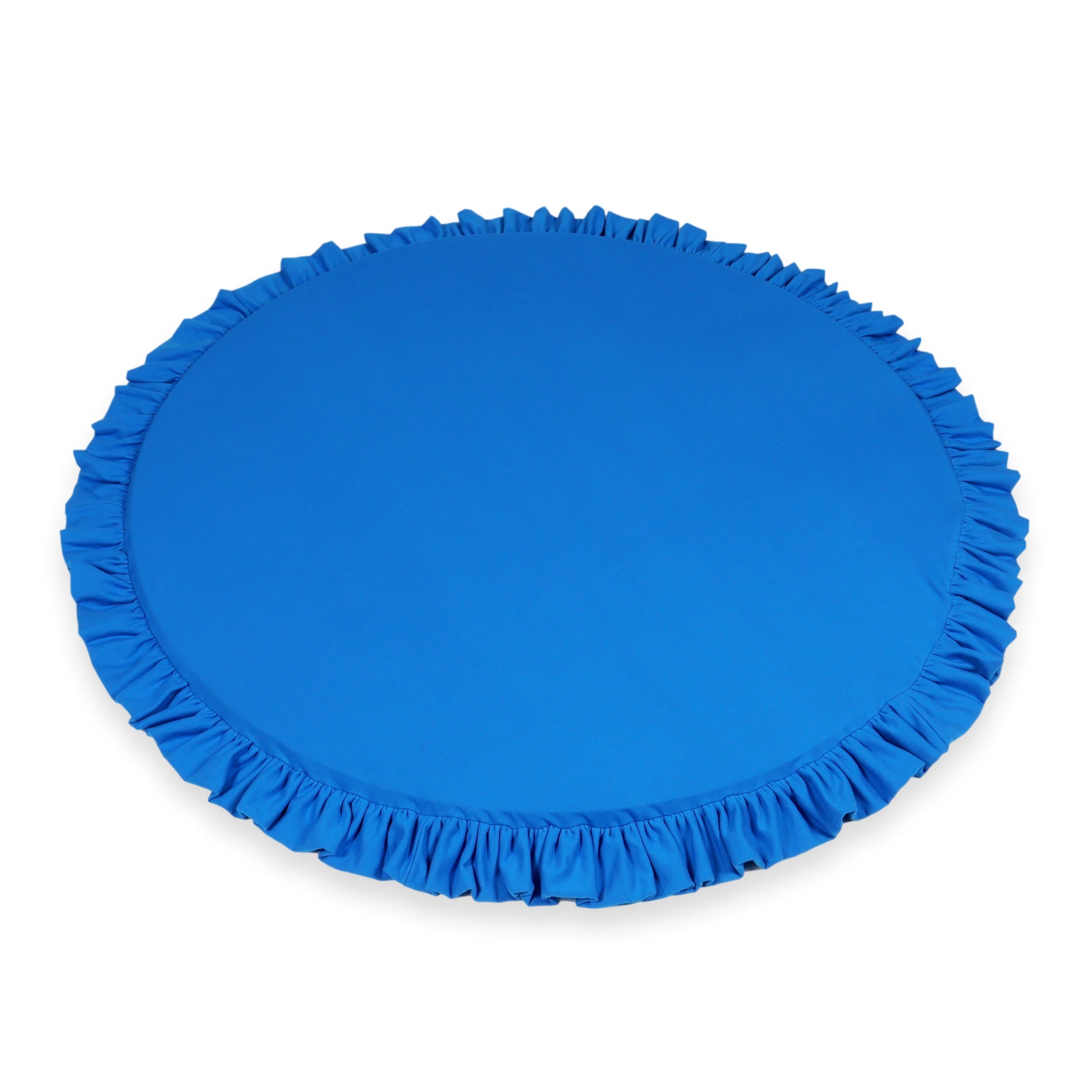 Runde Babyspielmatte 100 cm mit Jersey-Rüsche