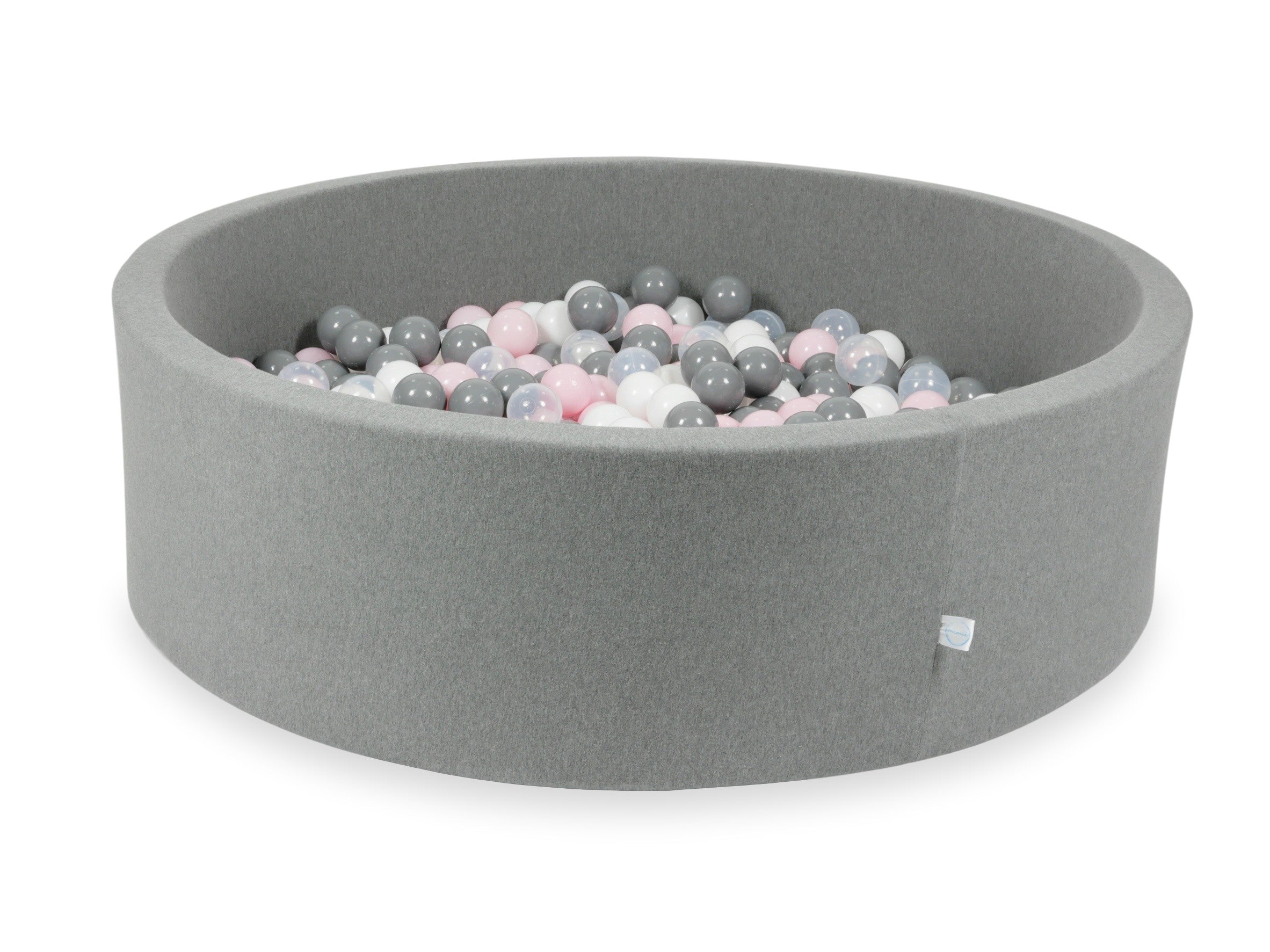 Piscine à balles en gris 130x40 cm avec 700 balles