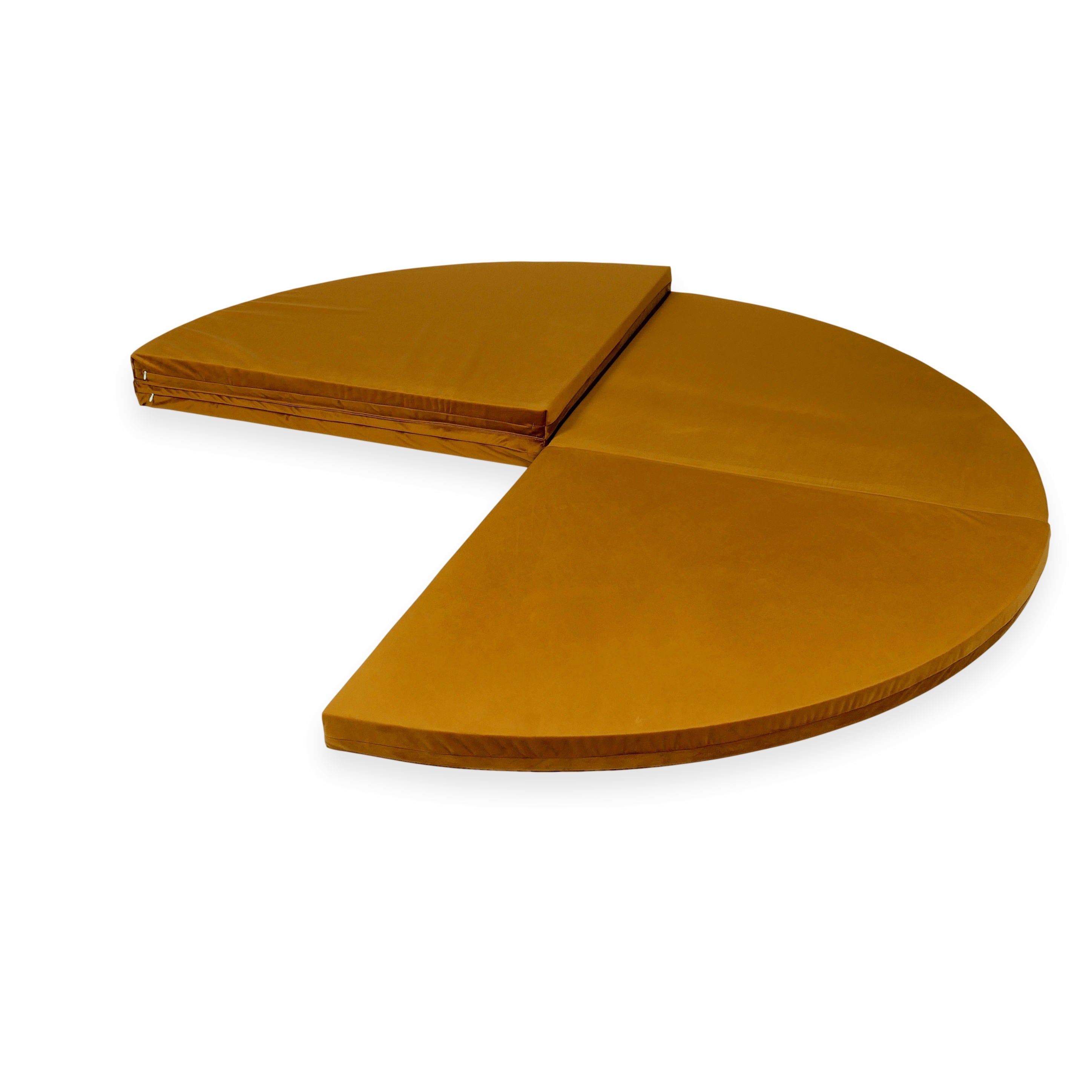 Runde Babyspielmatte 160 cm aus Velours-Jersey