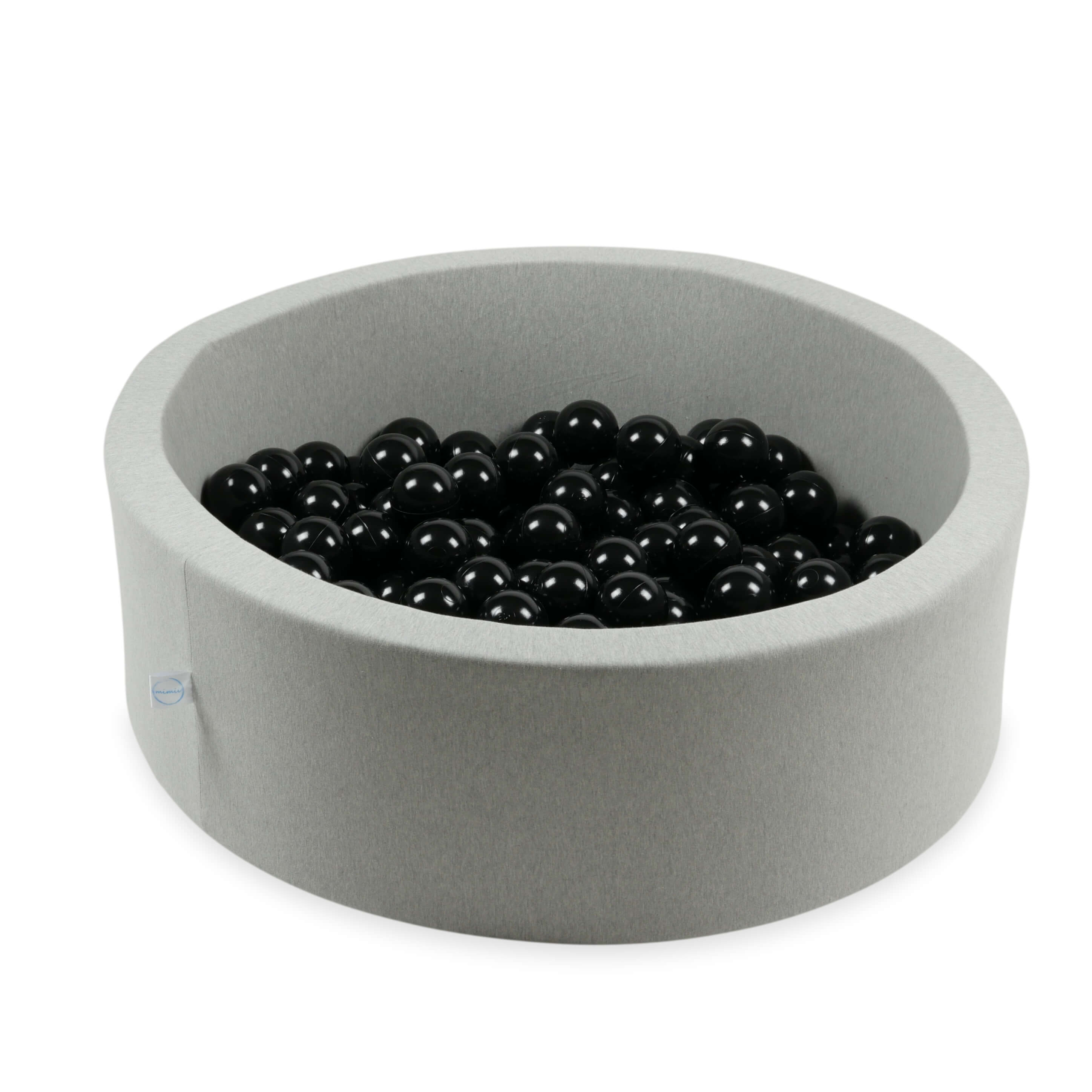 7 cm Durchmesser Spielbälle, 150 Stück, schwarz