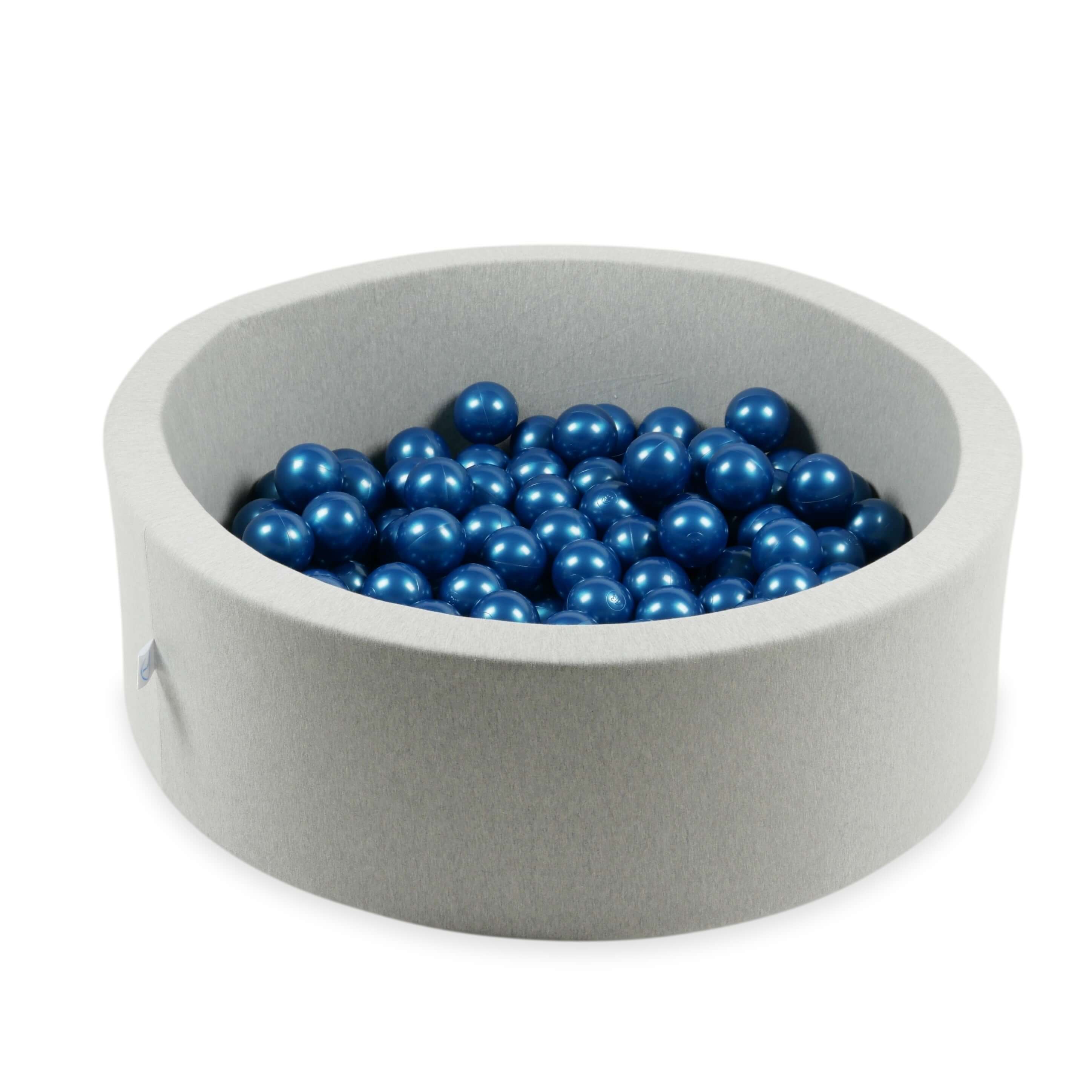 50 metallisch-blaue Spielbälle, 7 cm Durchmesser