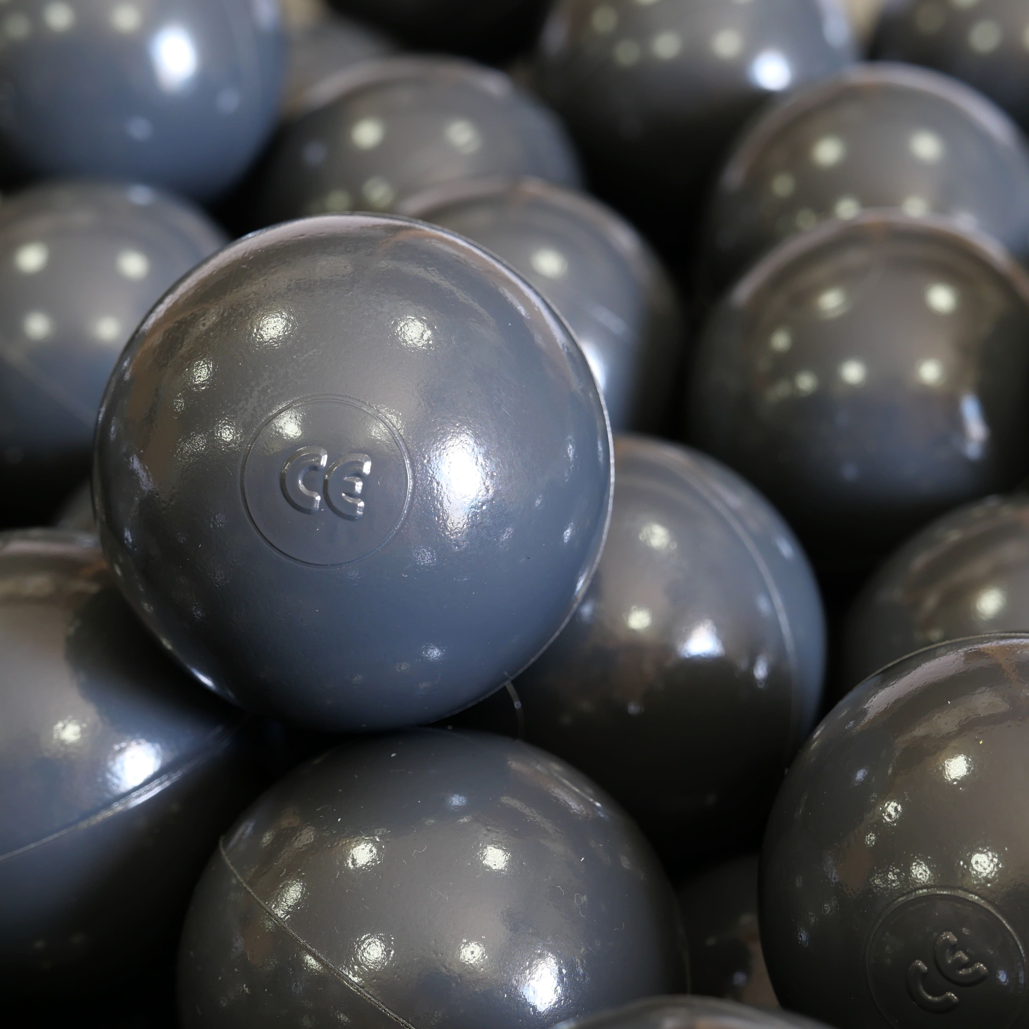 25 Graphit-Spielbälle, 7 cm Durchmesser