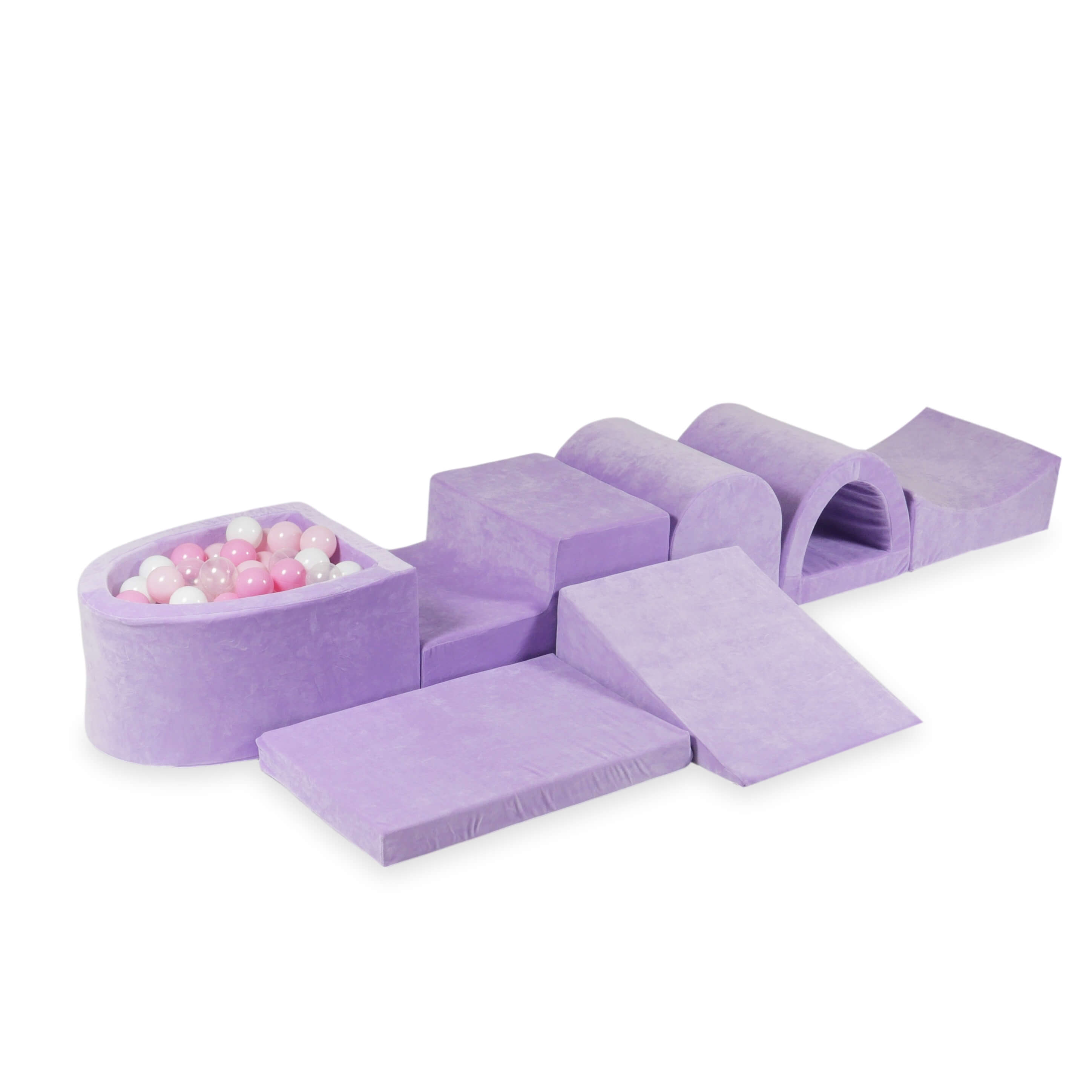 Größter Schaumstoffspielbereich mit lila Mini-Pool + 100 Bällen