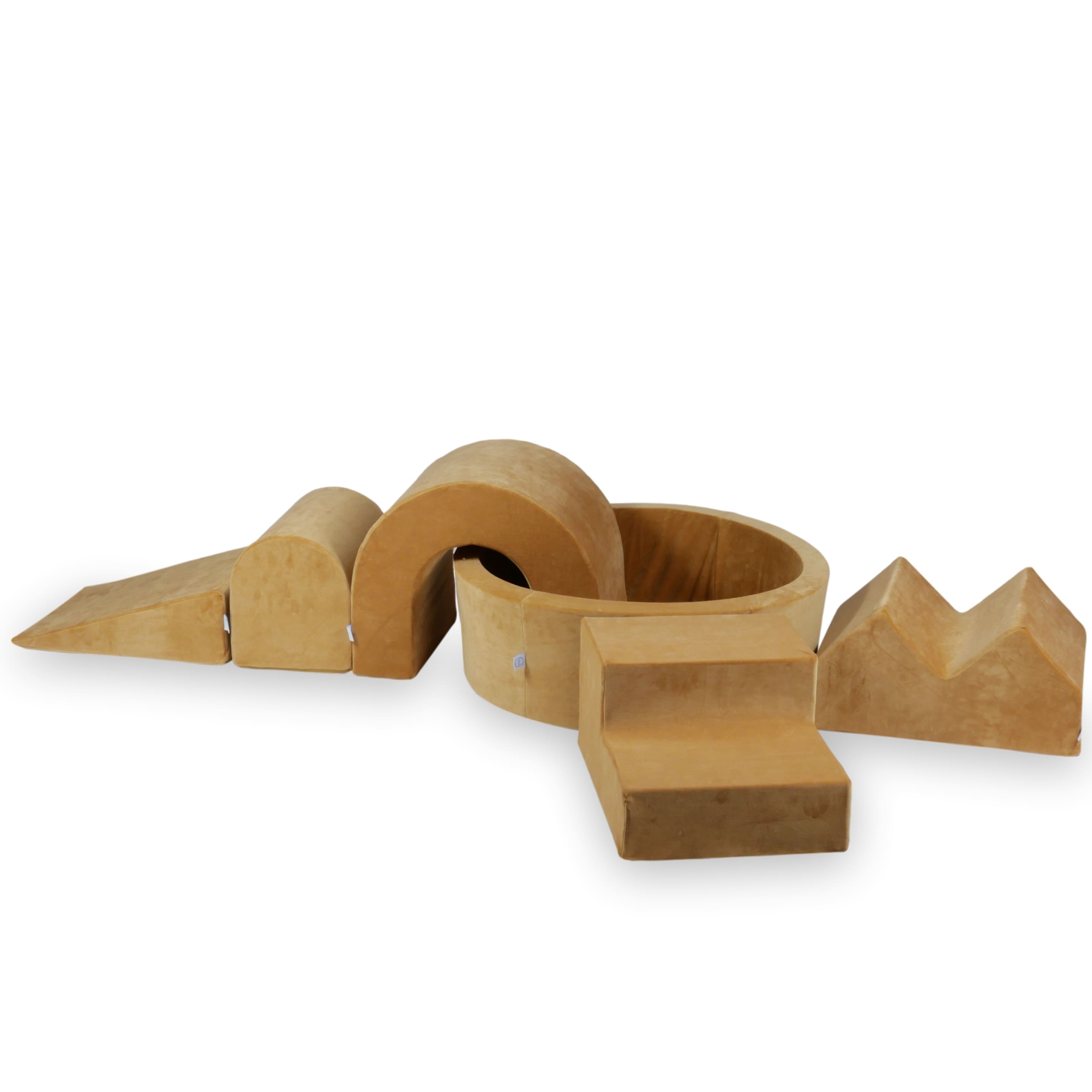 Quadratische, faltbare Babyspielmatte 120 x 120 cm aus weichem Samt