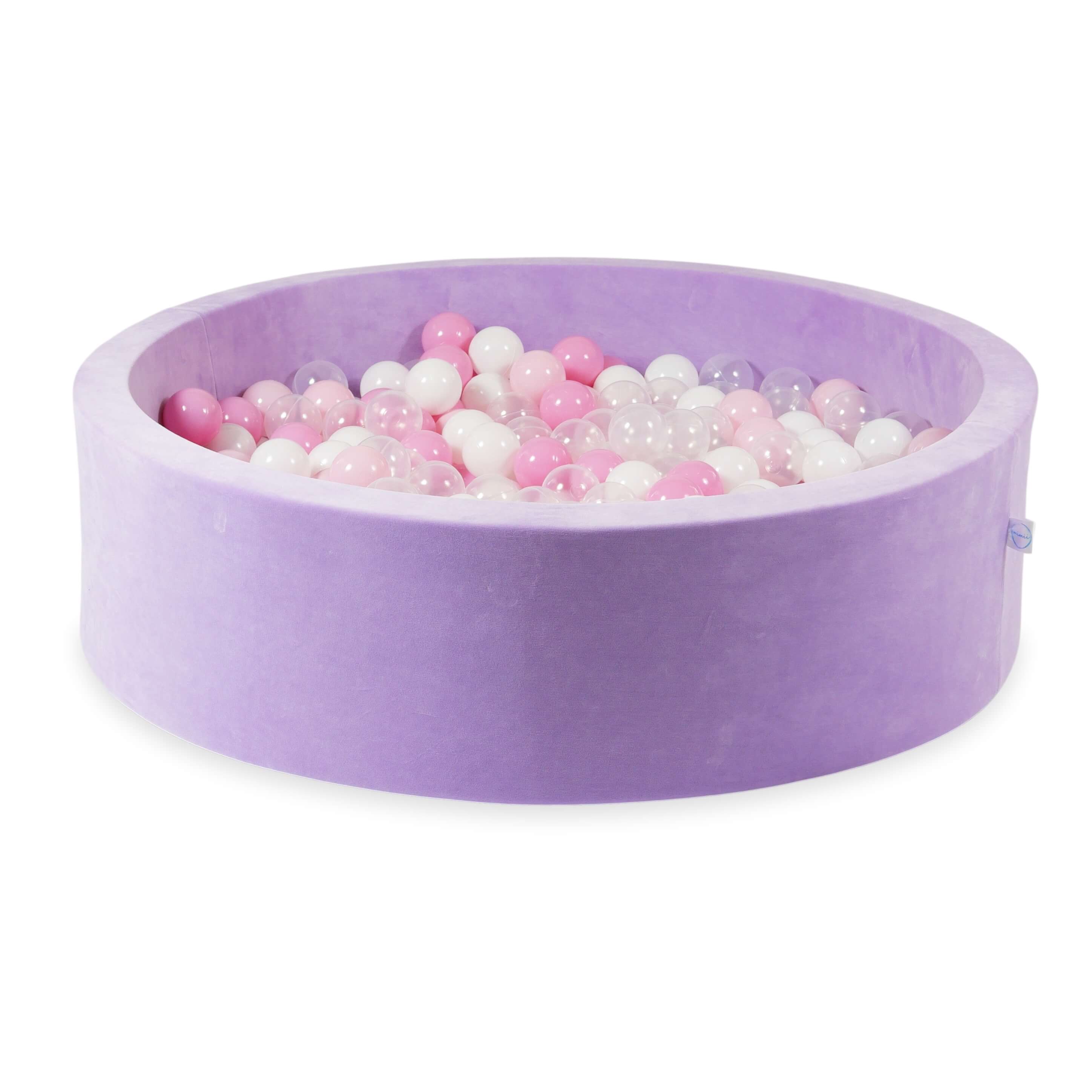 Piscine à balles en velvet soft Lilac 110x30 cm avec 400 balles