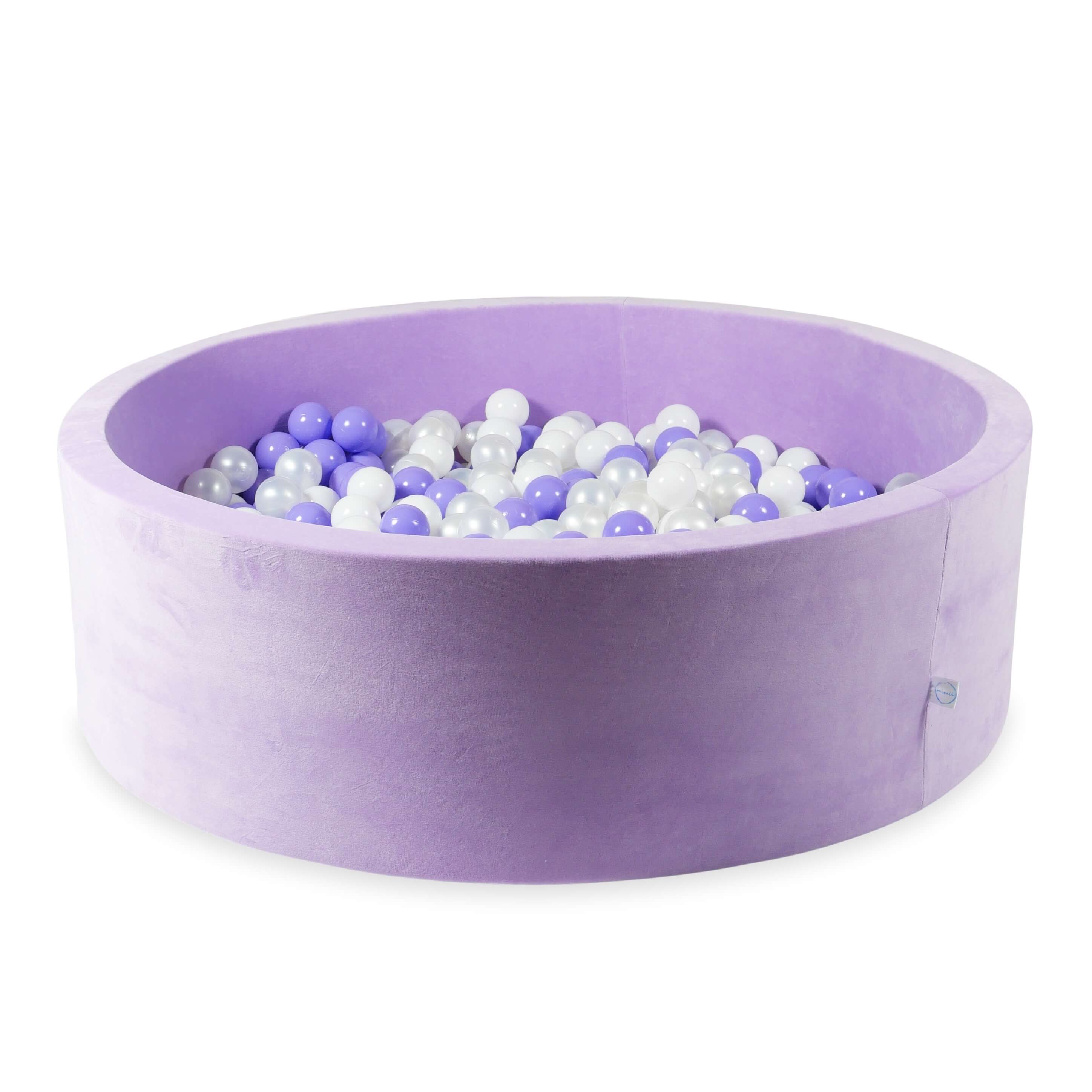 Piscine à balles en velvet soft Lilac 130x40 cm avec 700 balles