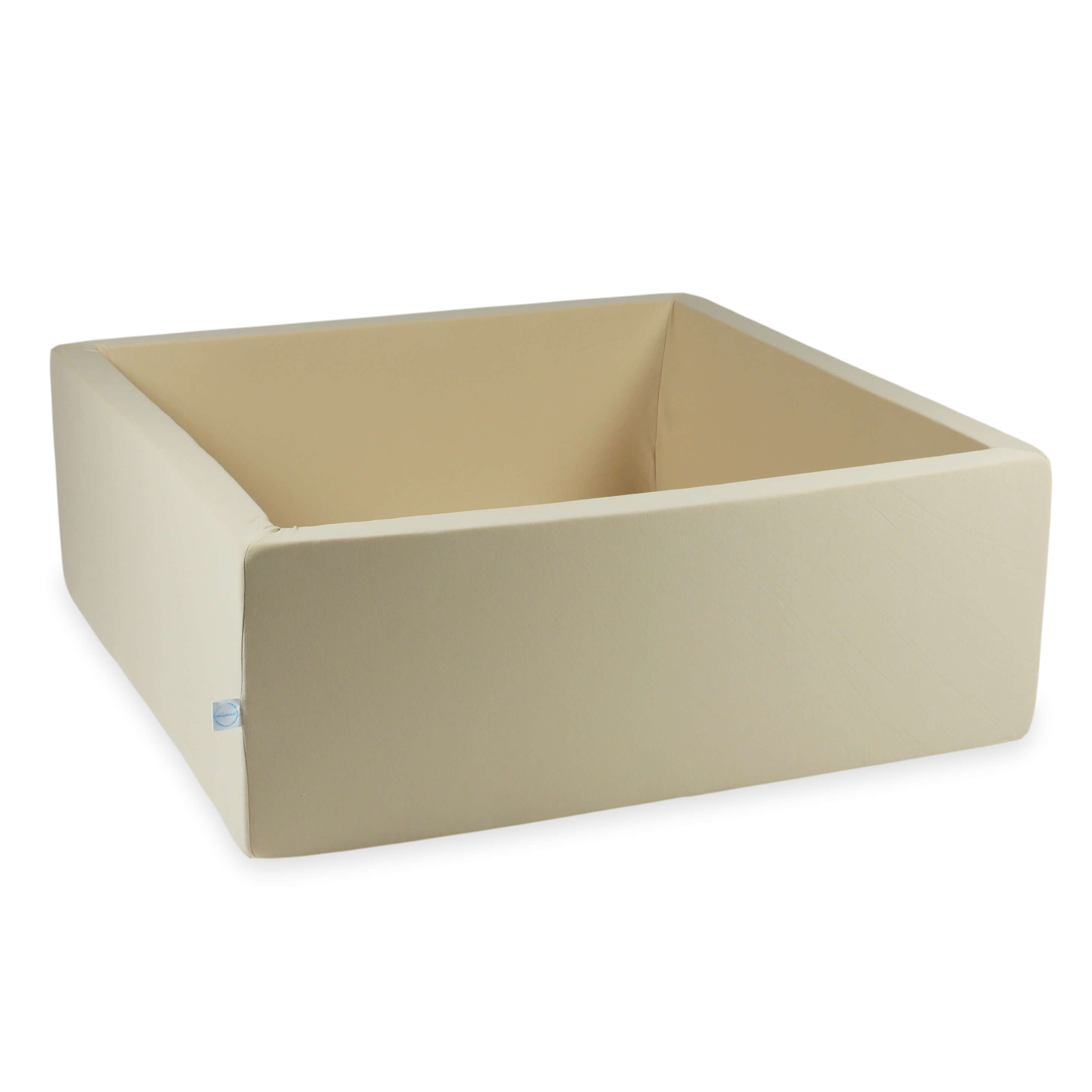 Piscine à balles carrée 110x110x40 cm en Beige, 600 balles