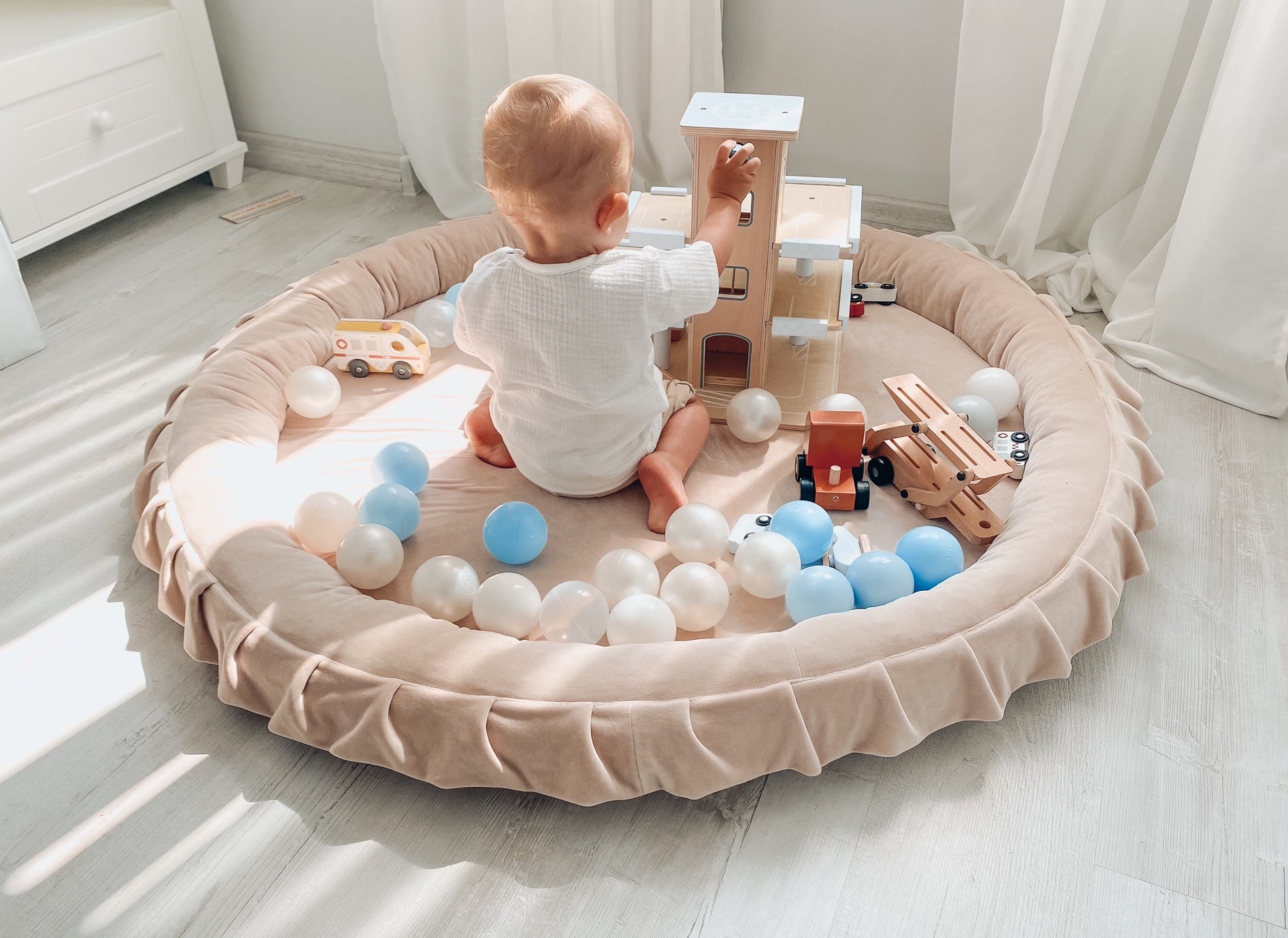 Babynest-Spielmatte 120 cm aus Jersey
