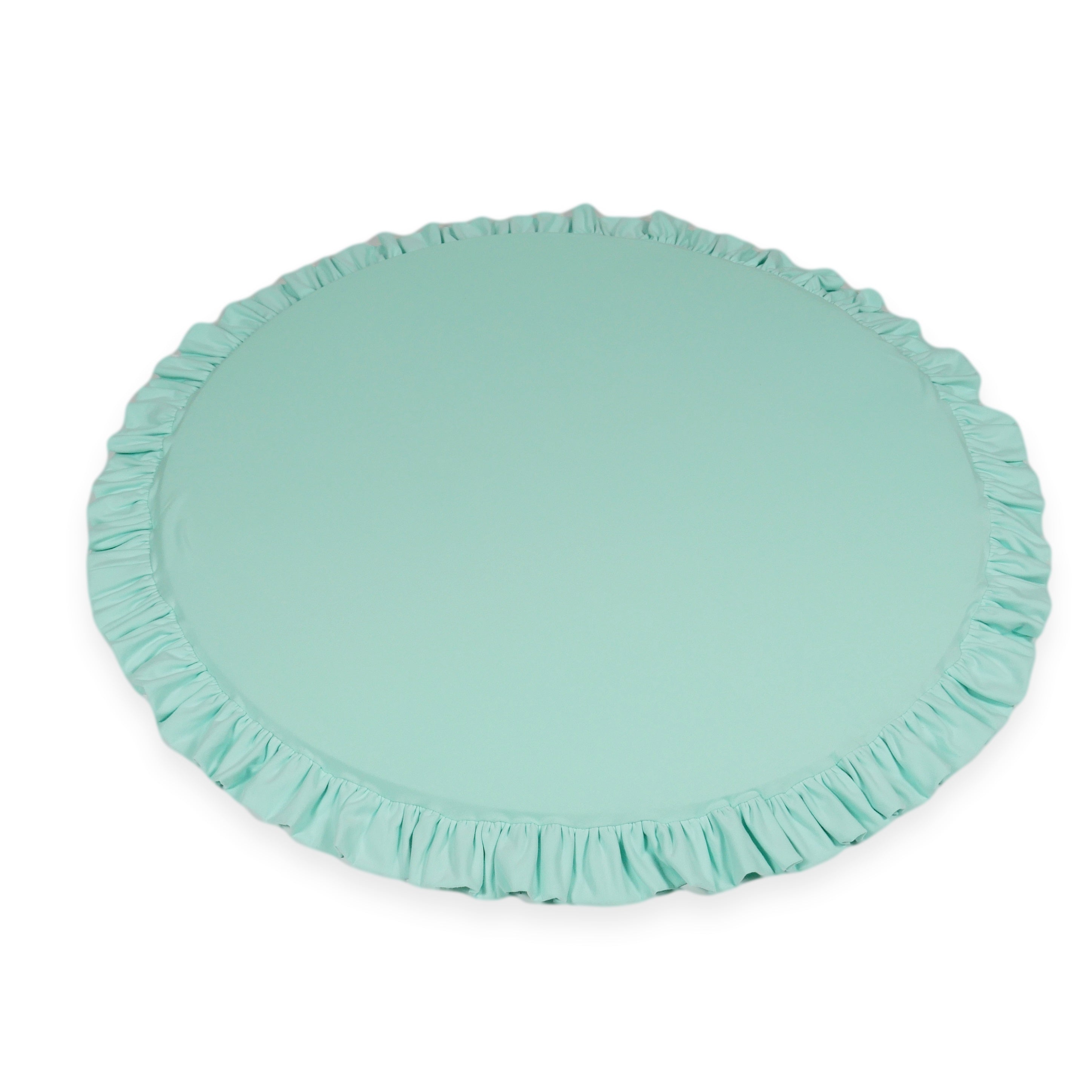 Runde Babyspielmatte 100 cm mit Jersey-Rüsche