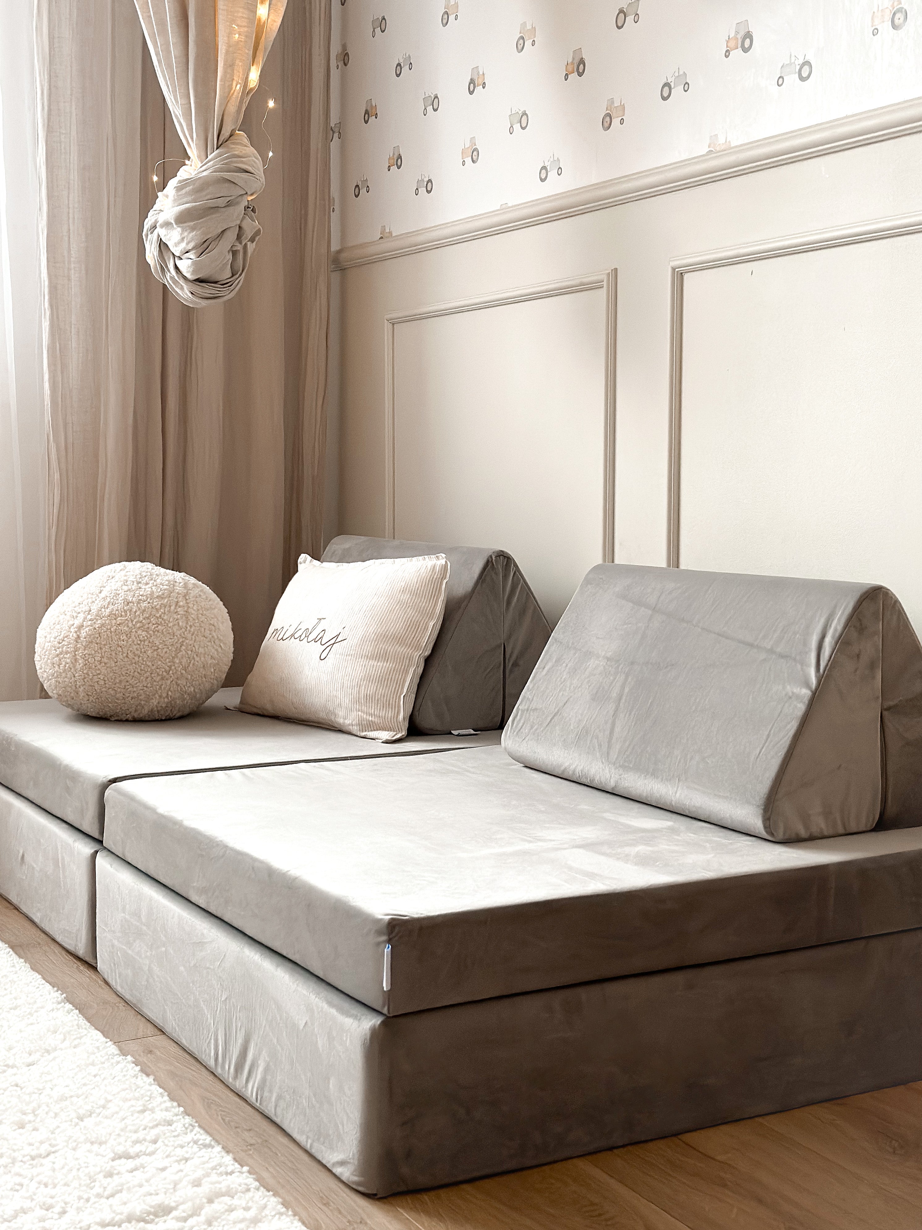 Standard Montessori Samt-Spielsofa