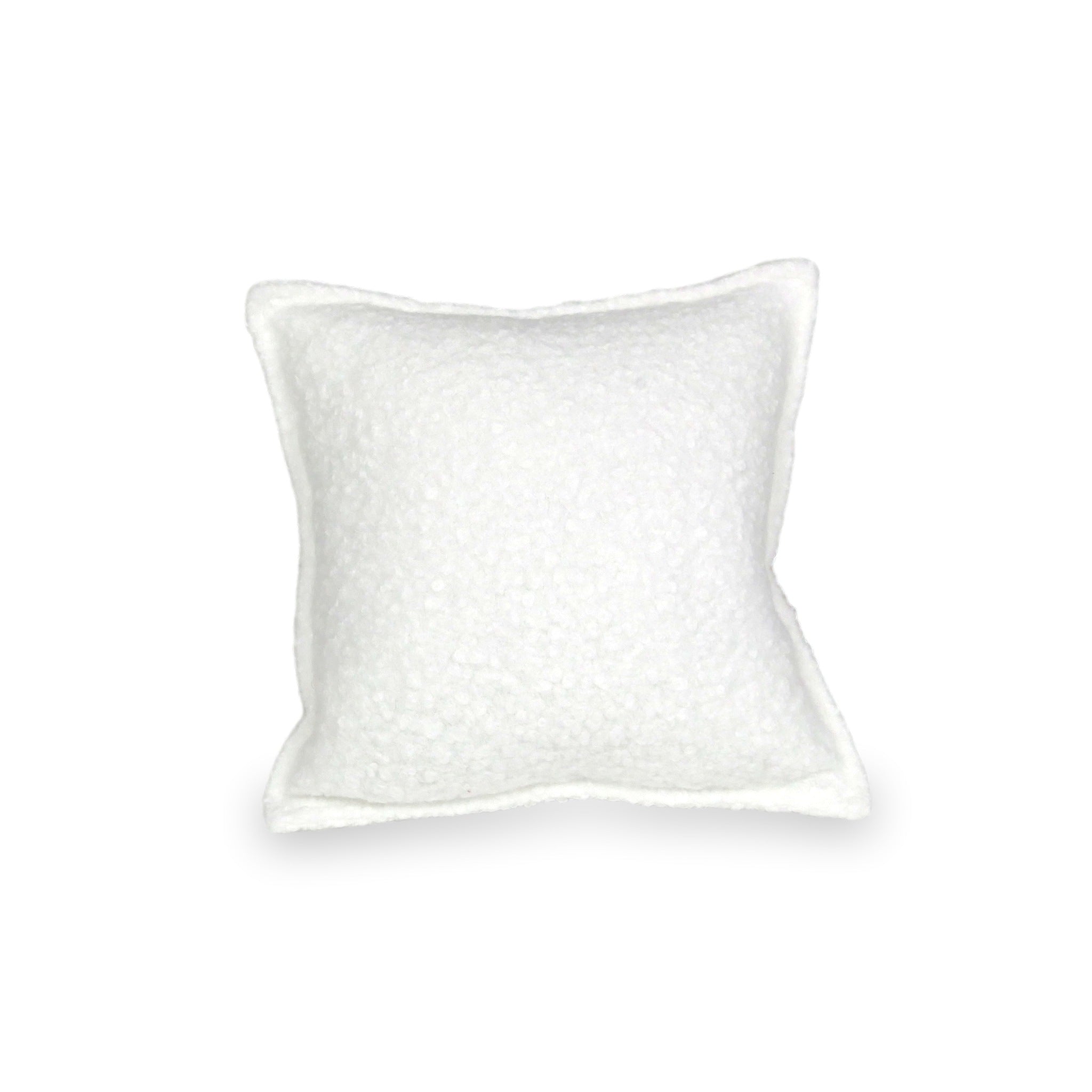 Kleines weißes Schlaufen-Spielkissen für Sofa