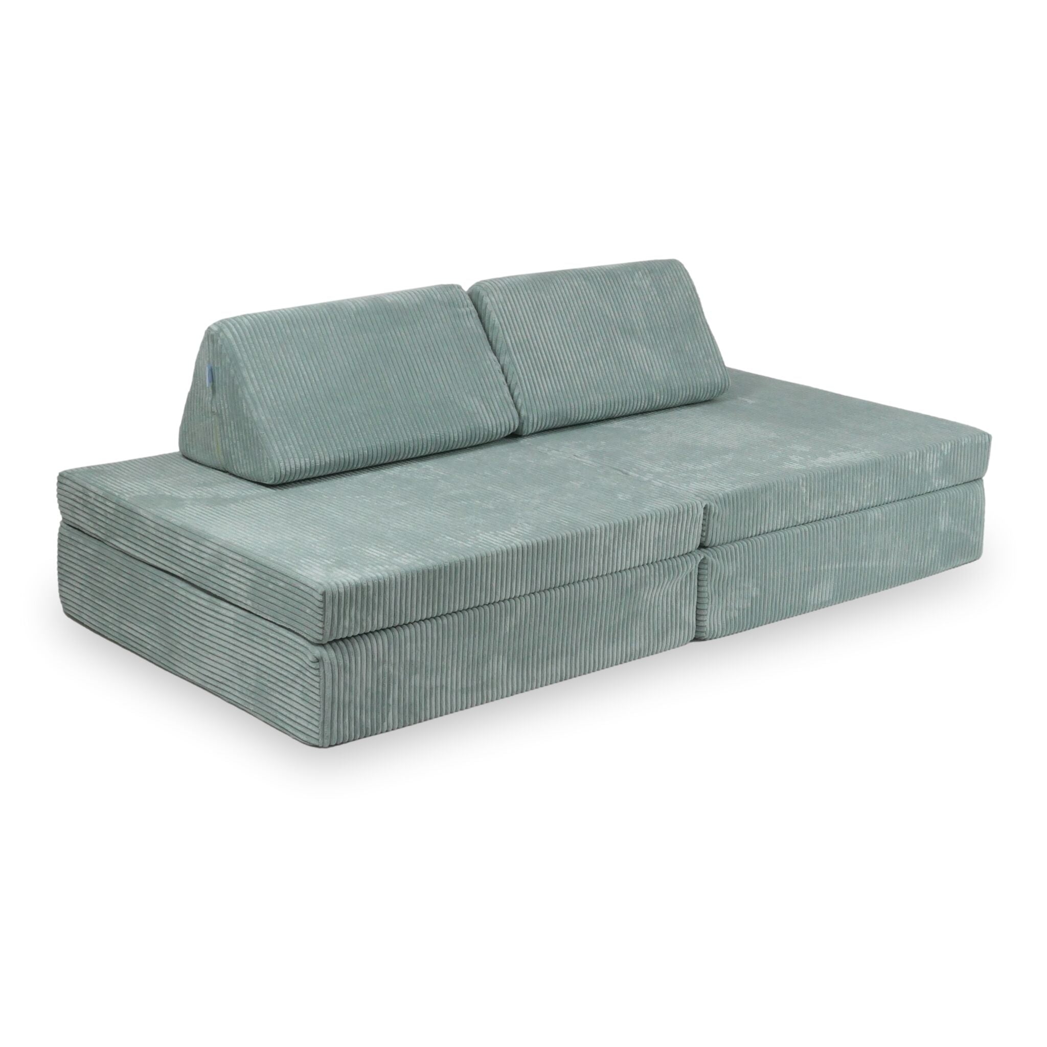 Montessori-Spielsofa aus geripptem Holz