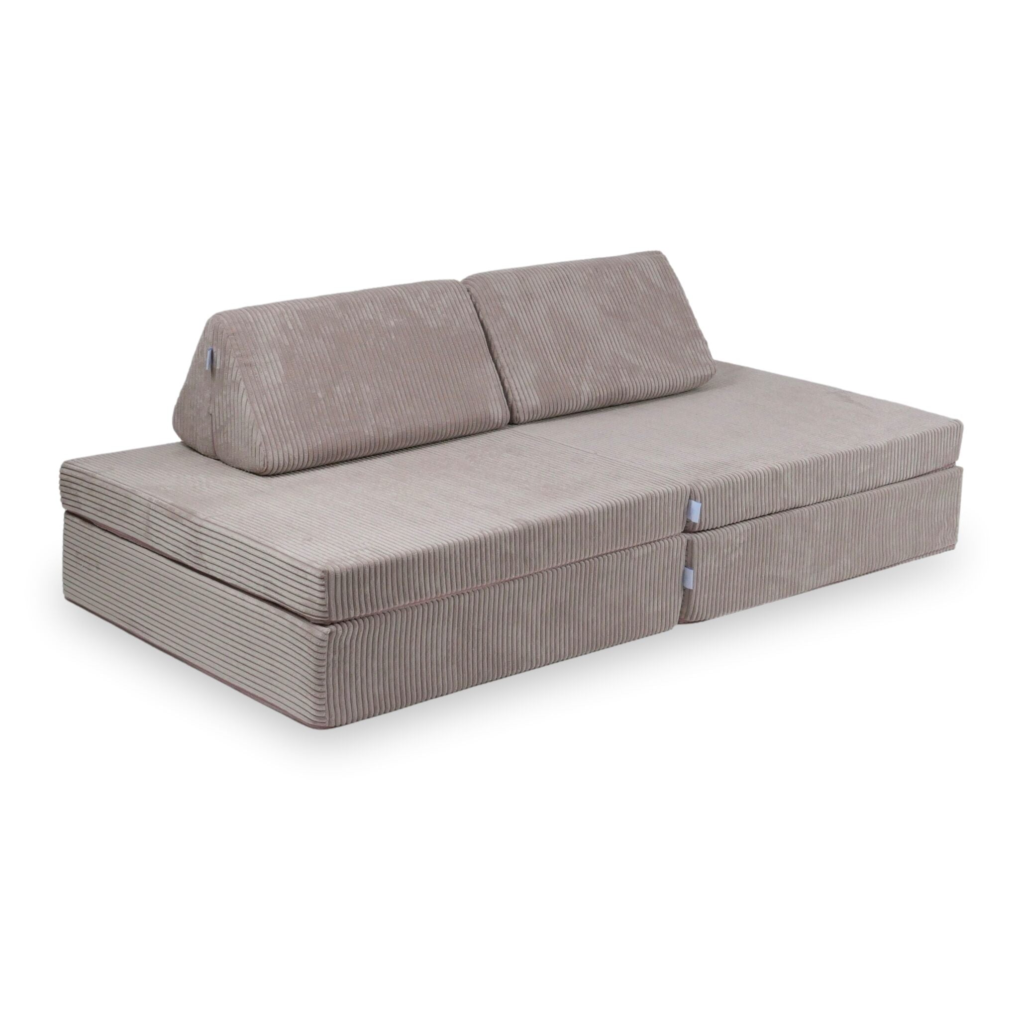 Montessori-Spielsofa aus geripptem Holz