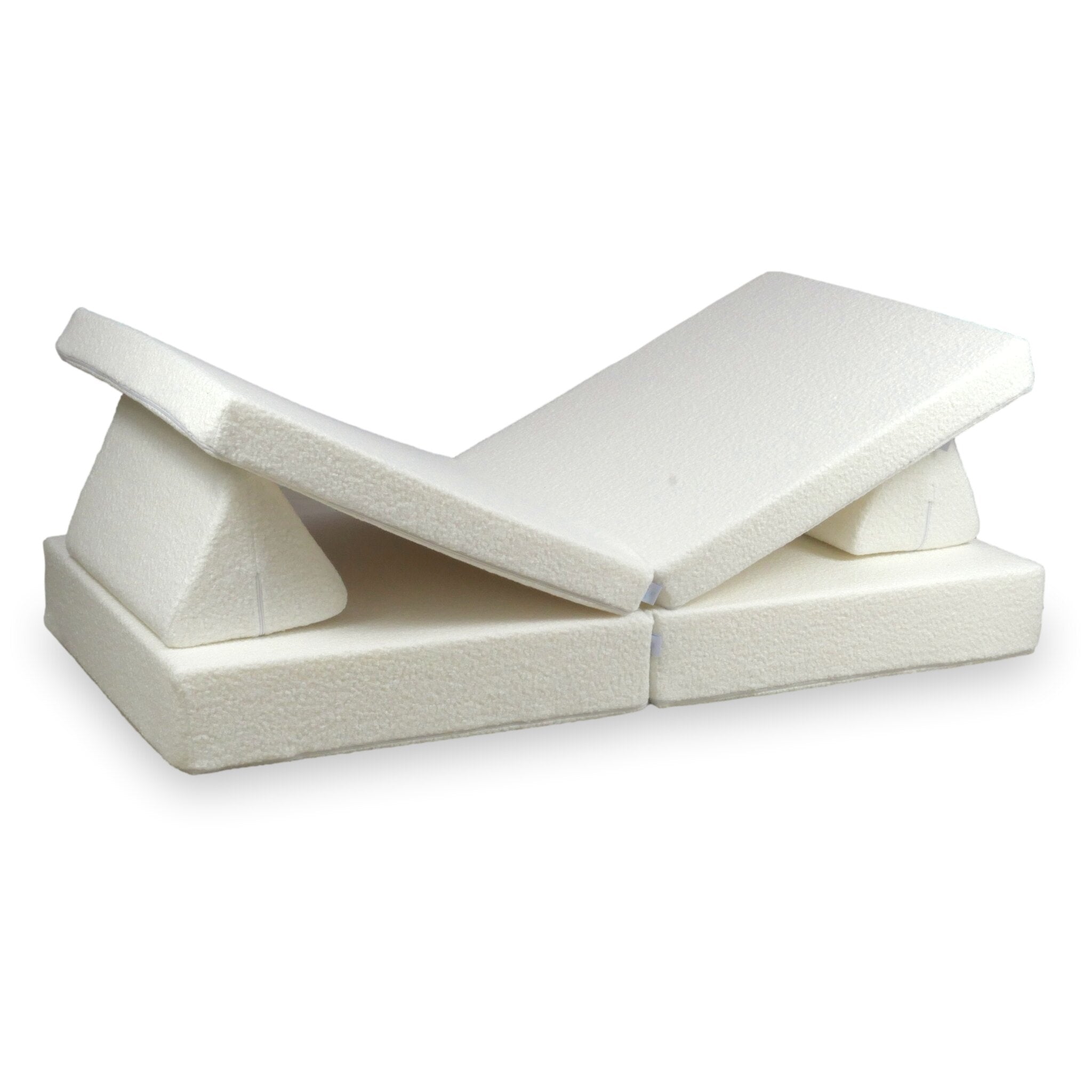 Montessori Comfort Bouclé Weißes Spielsofa