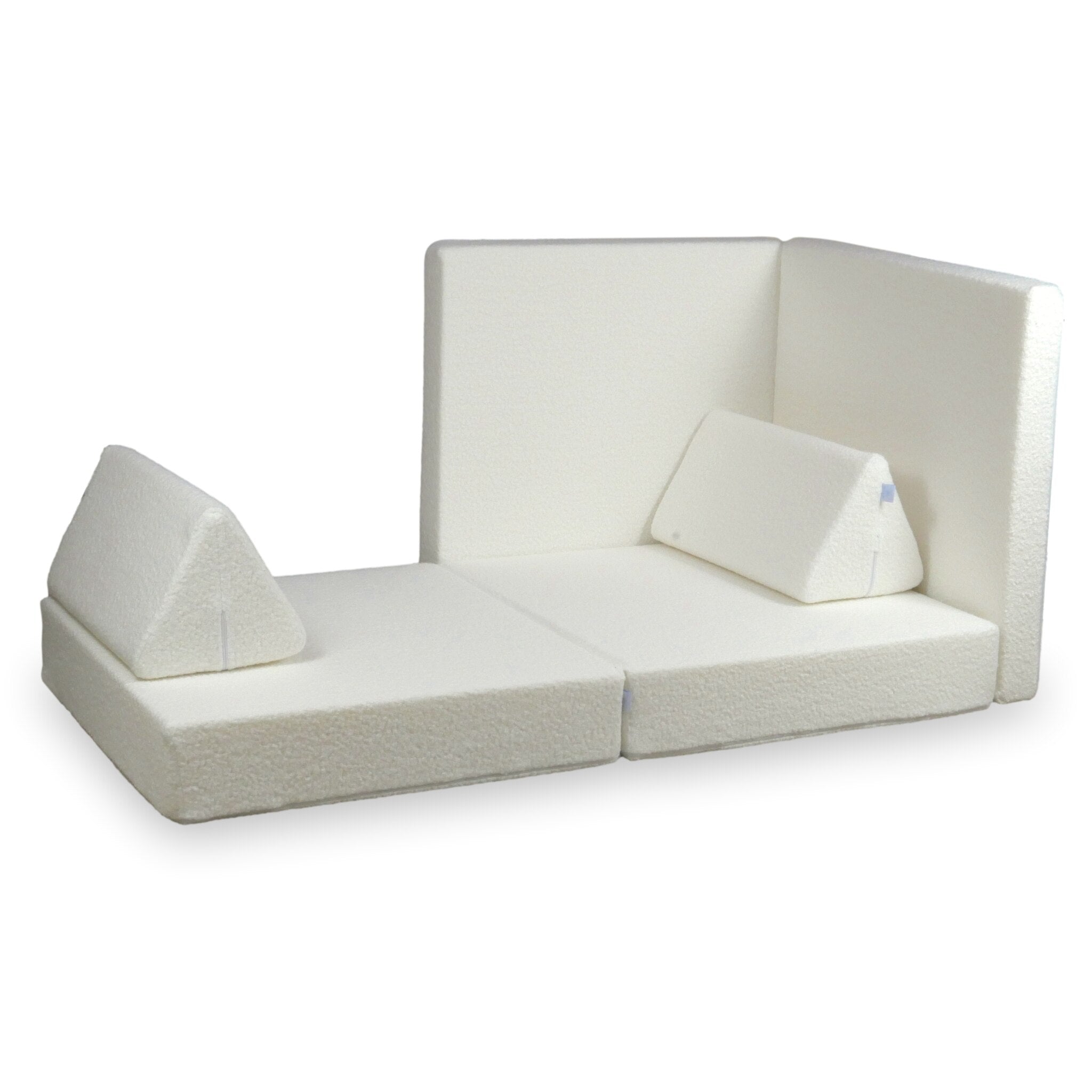 Standard Montessori Spielsofa, Weiß, Schlaufe