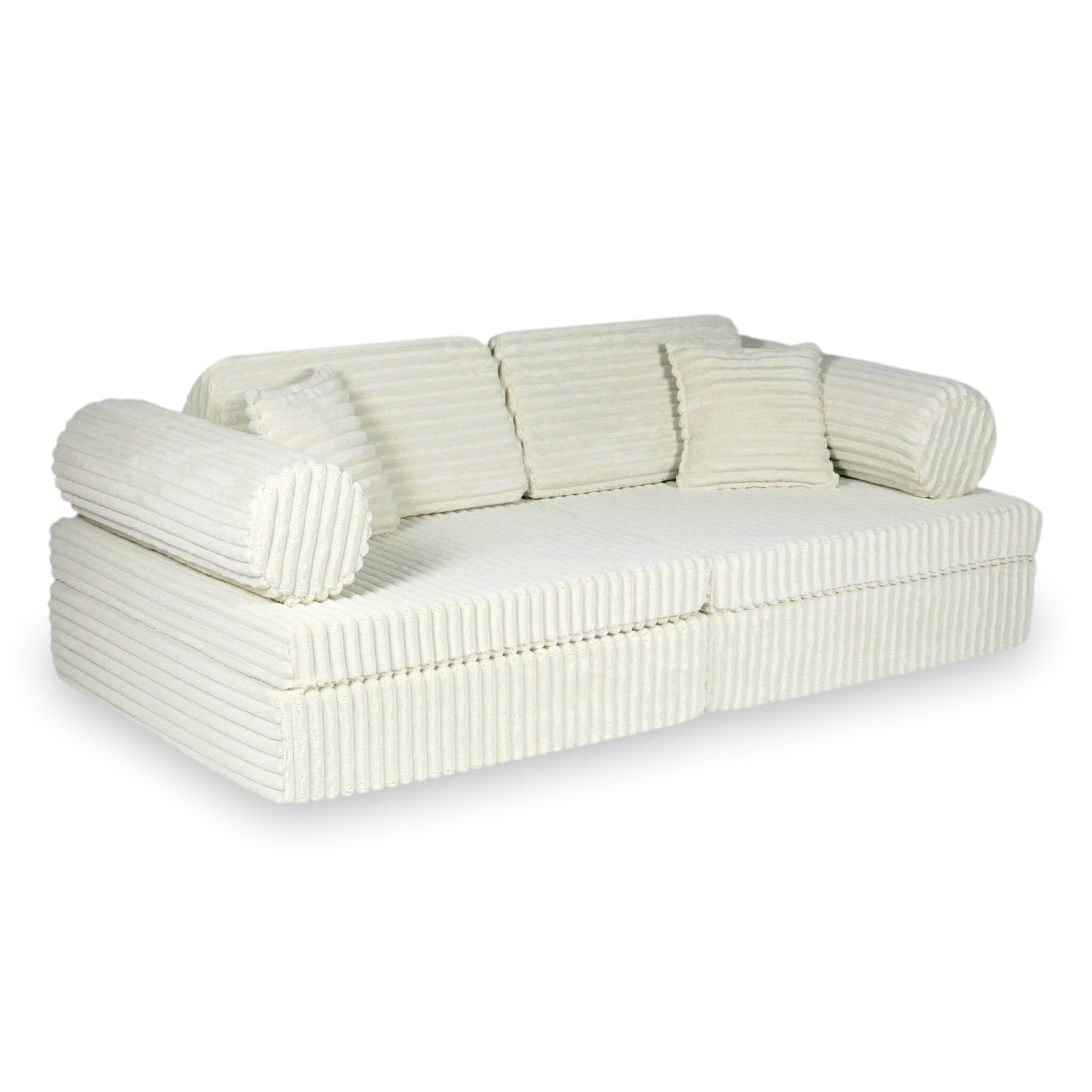 Montessori Comfort Play Sofa aus Waffelstoff