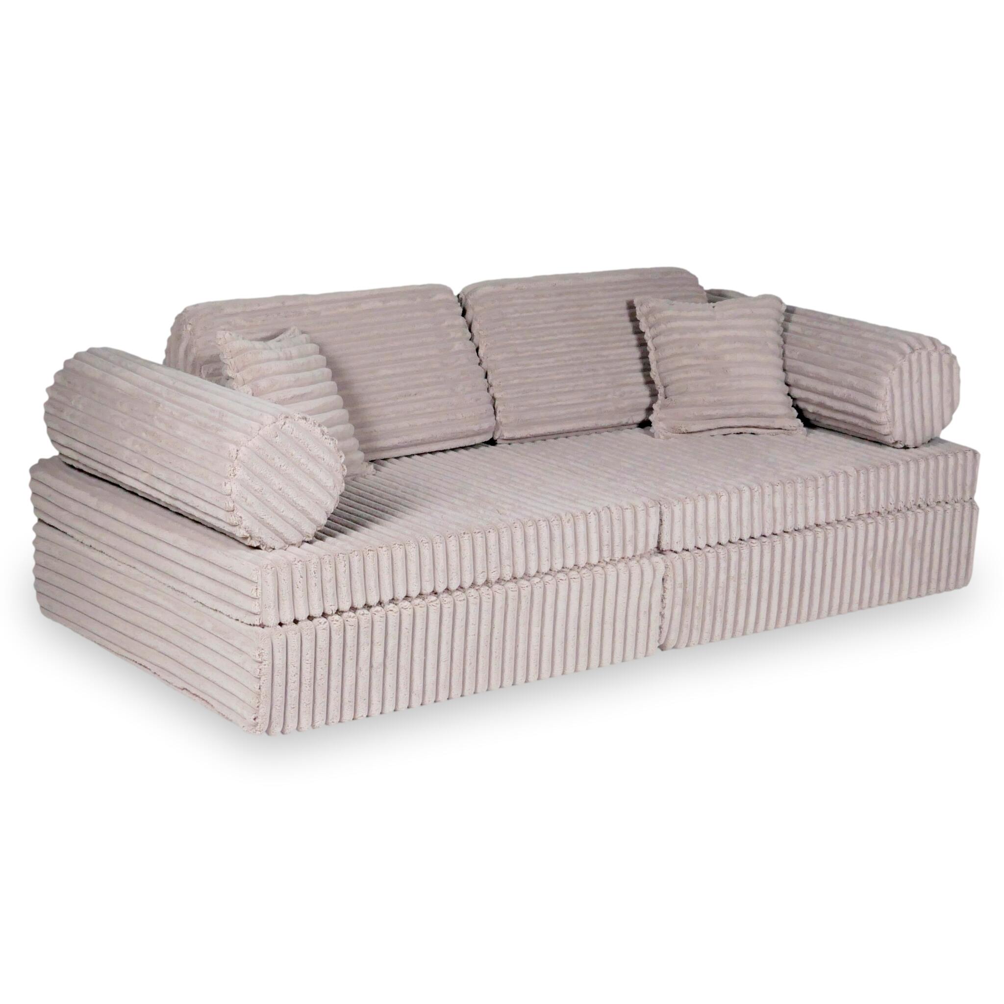 Montessori Comfort Play Sofa aus Waffelstoff