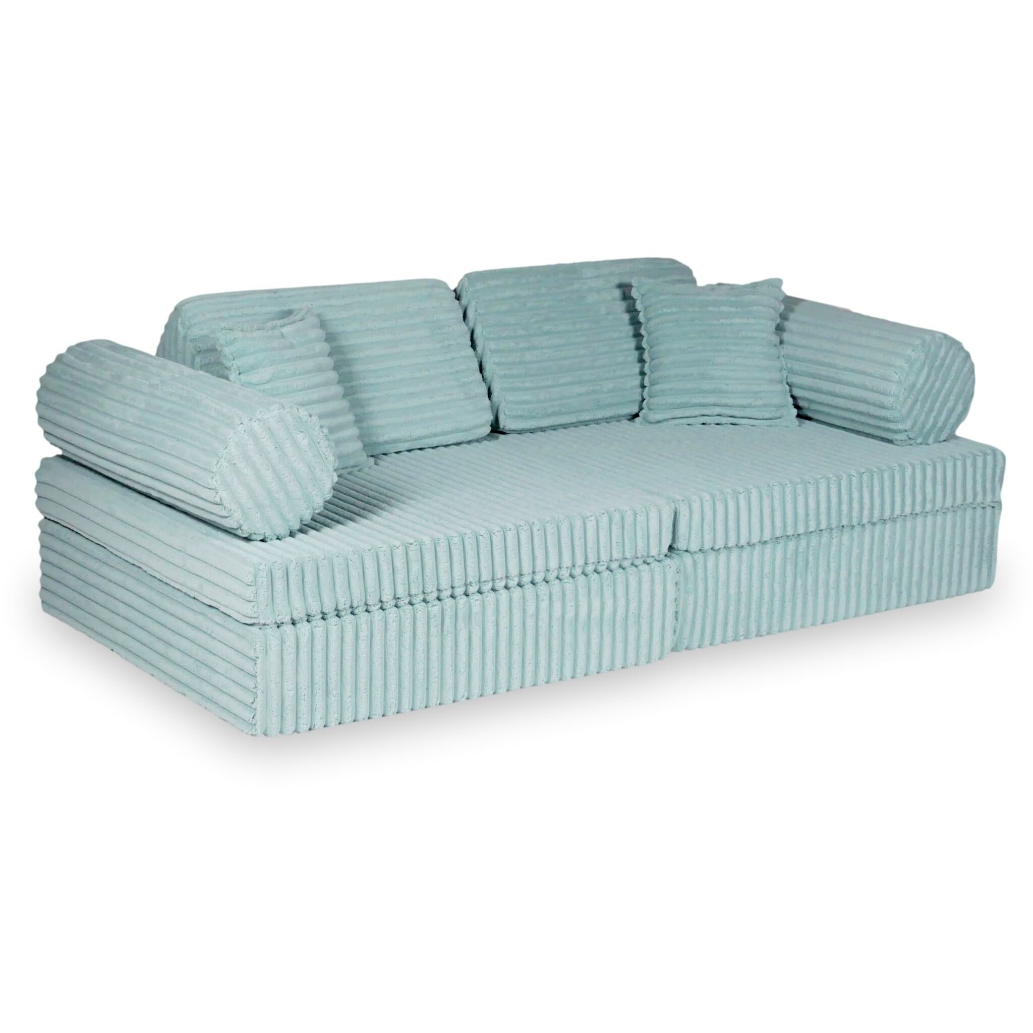 Montessori Comfort Play Sofa aus Waffelstoff