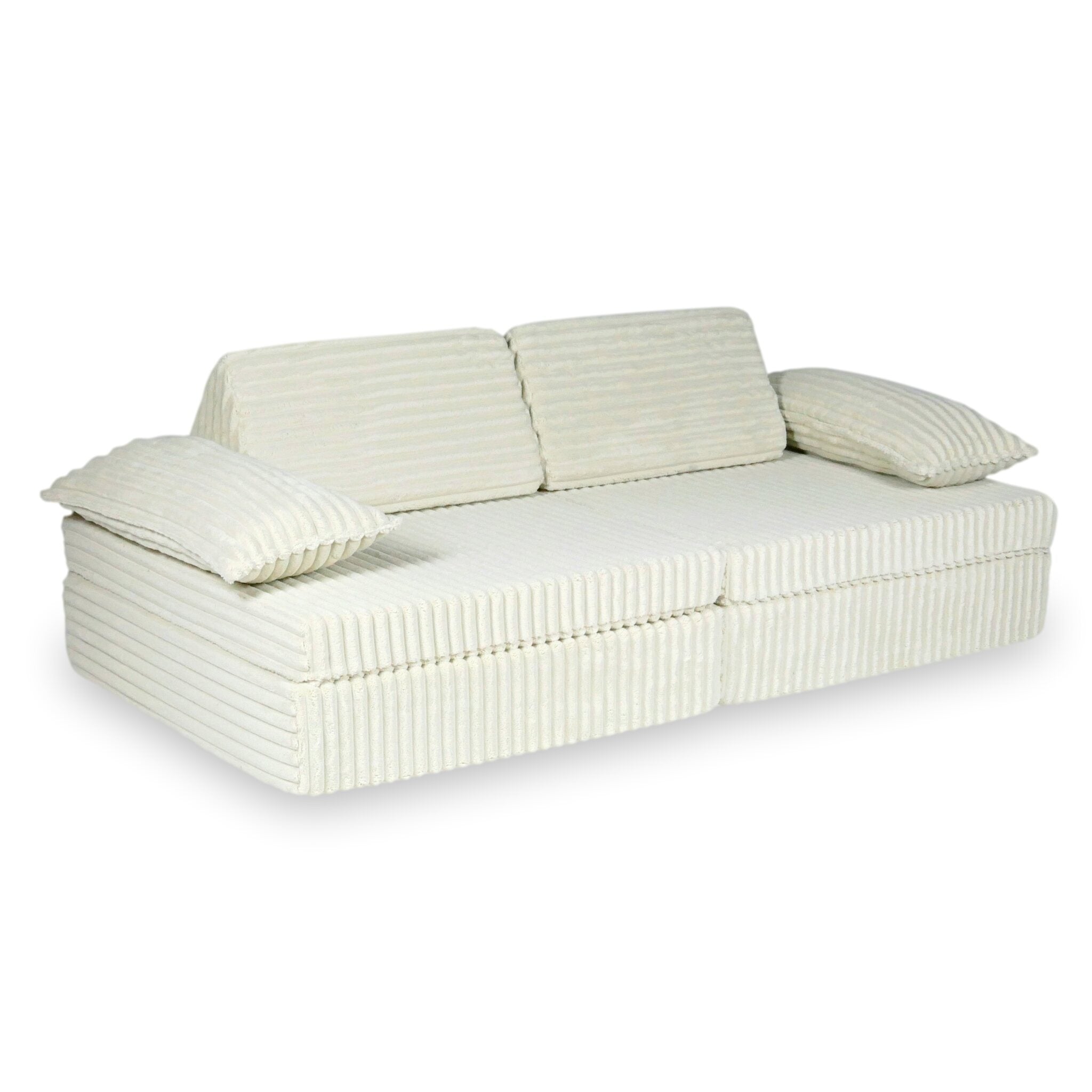 Luxuriöses Montessori-Spielsofa, Waffelpiqué-Stoff