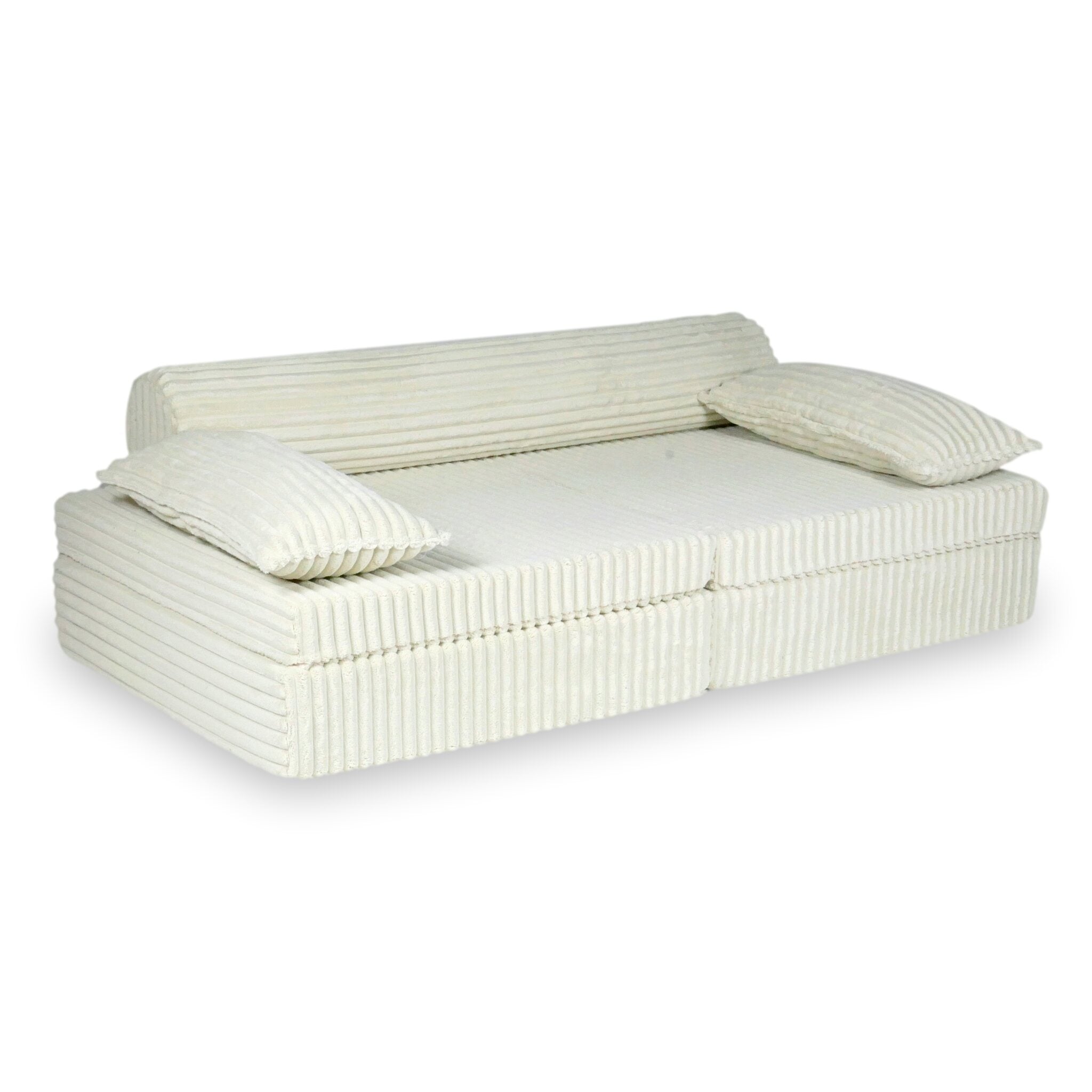 Luxuriöses Montessori-Spielsofa, Waffelpiqué-Stoff