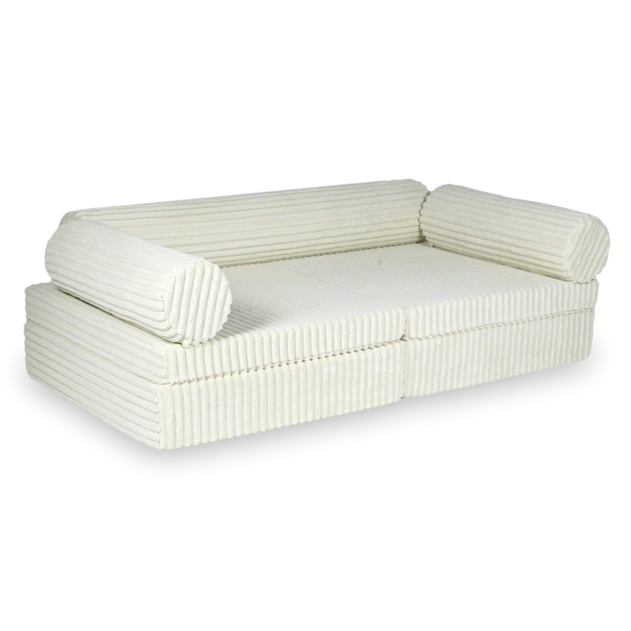 Luxuriöses Montessori-Spielsofa, Waffelpiqué-Stoff