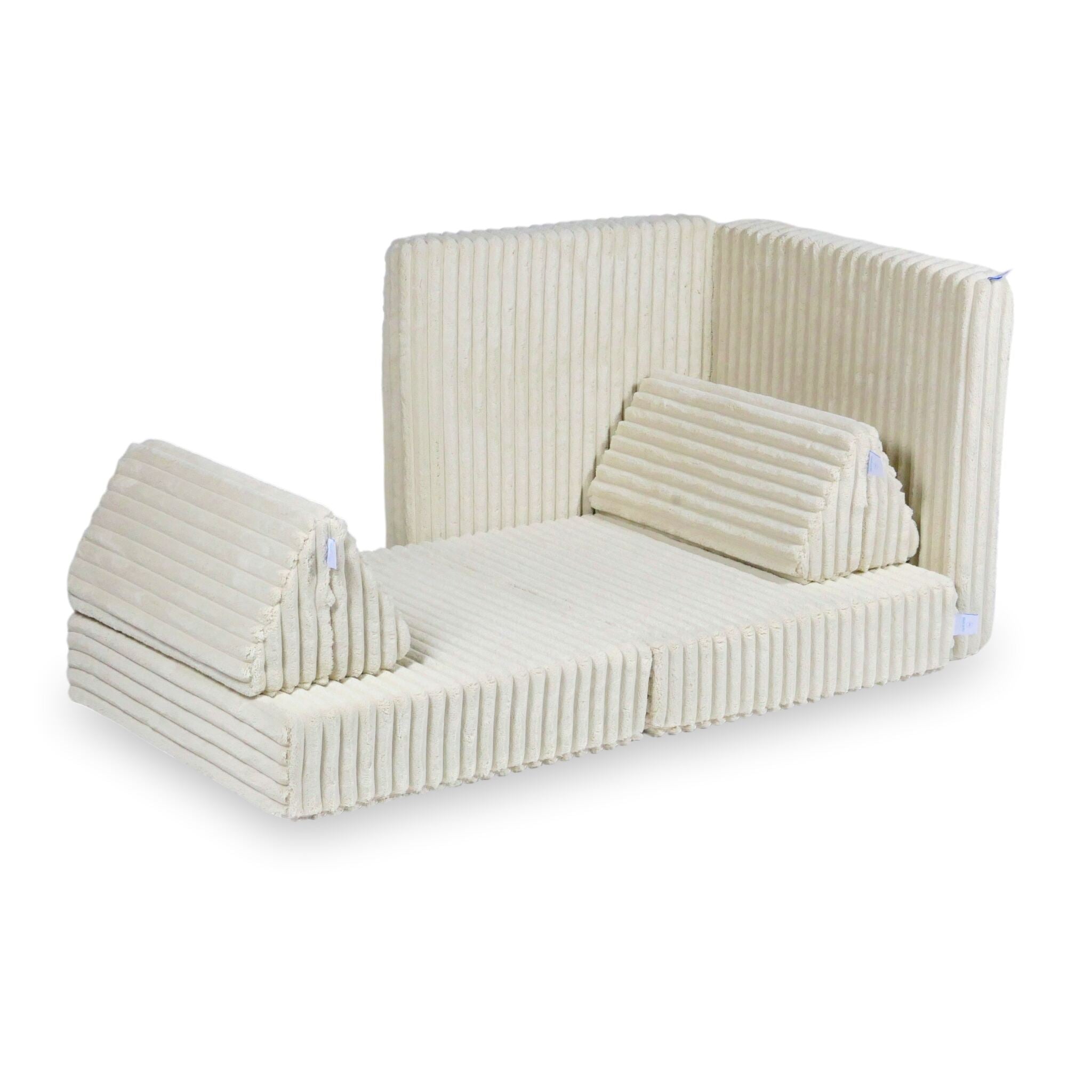 Montessori Mini Comfort Spielsofa aus Waffelstoff