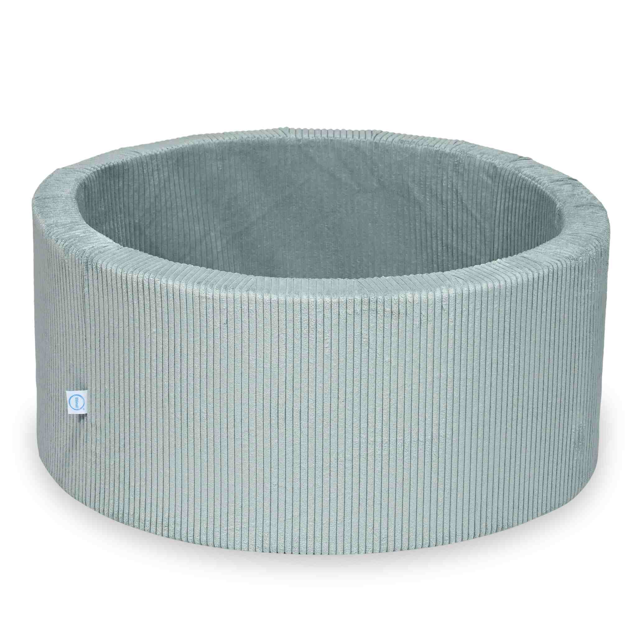 Piscine à Balles 90x40 velours côtelé menthe claire sans balles