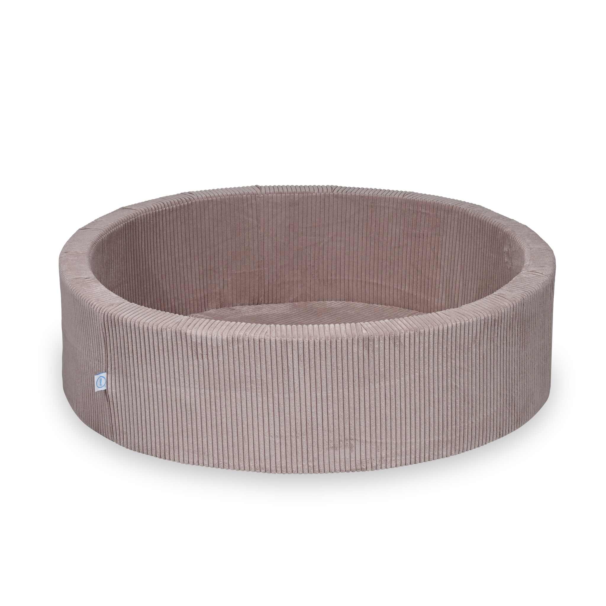 Piscine à Balles 110x30 velours côtelé rose claire sans balles