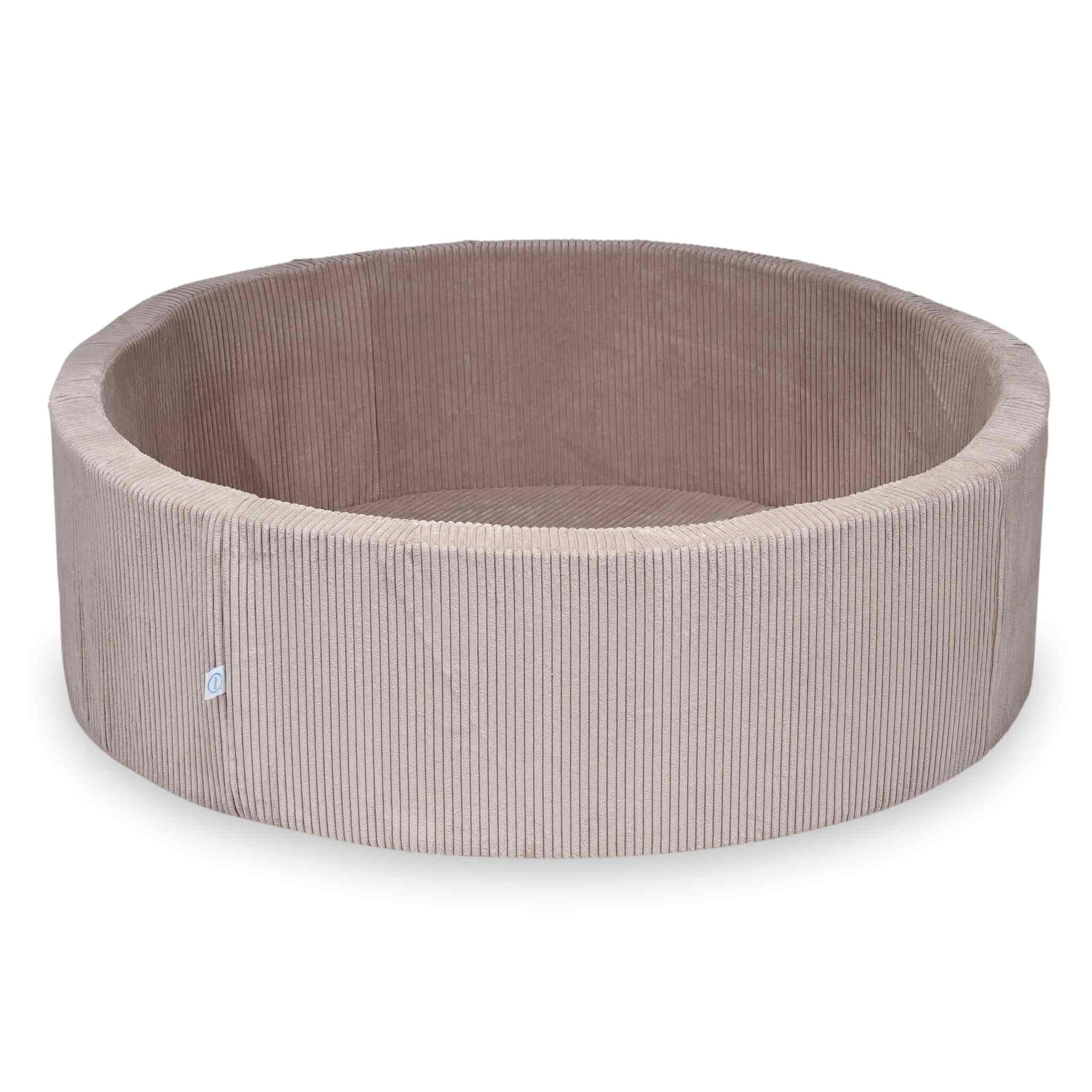 Piscine à Balles 130x40 velours côtelé rose clair sans balles