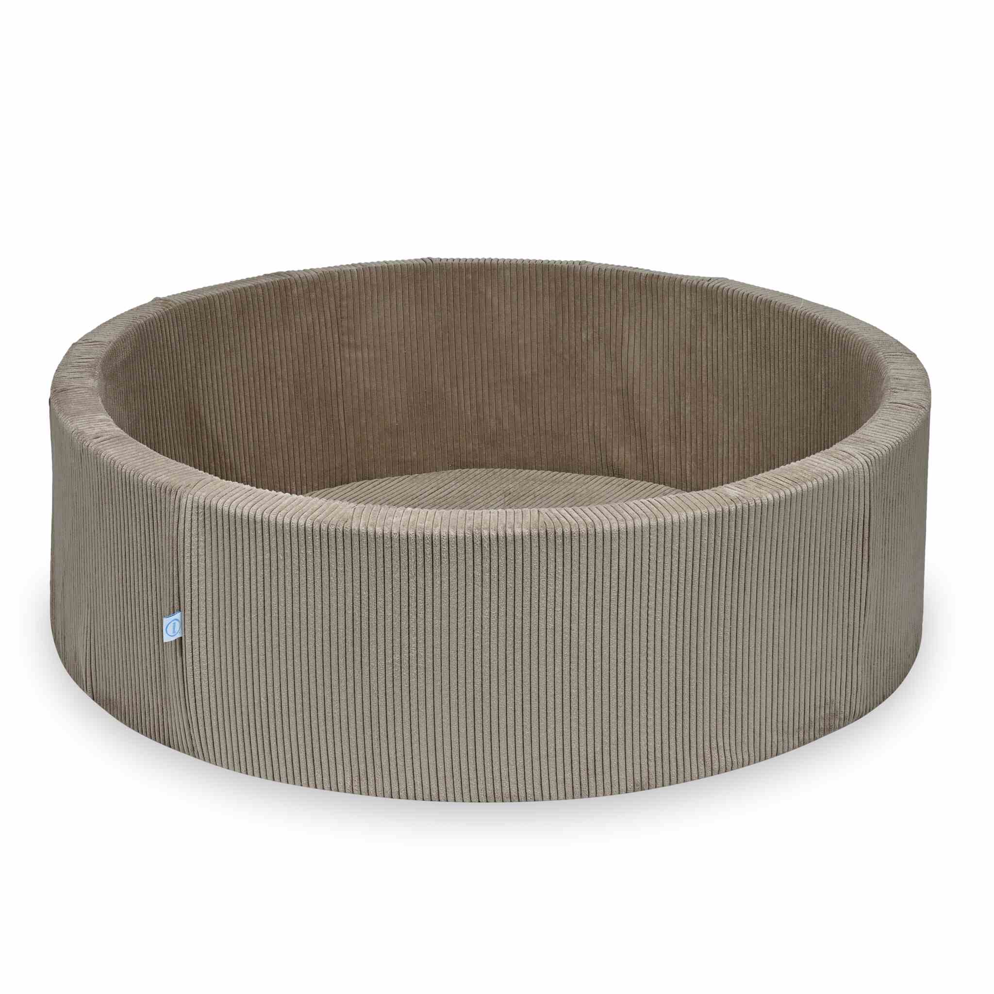 Piscine à Balles 130x40 velours côtelé toffee sans balles