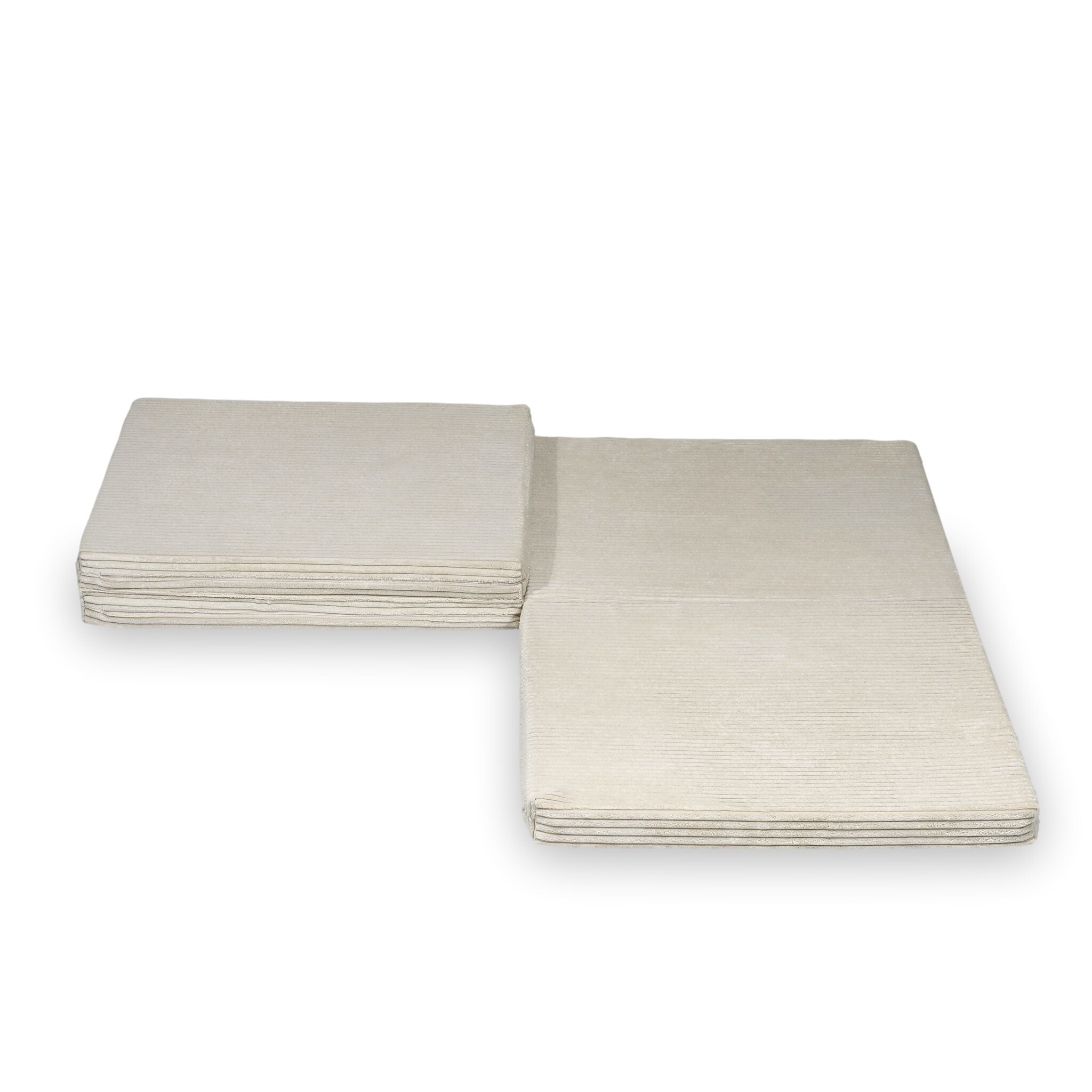 Faltbare quadratische Babyspielmatte 120 x 120 cm aus Cord