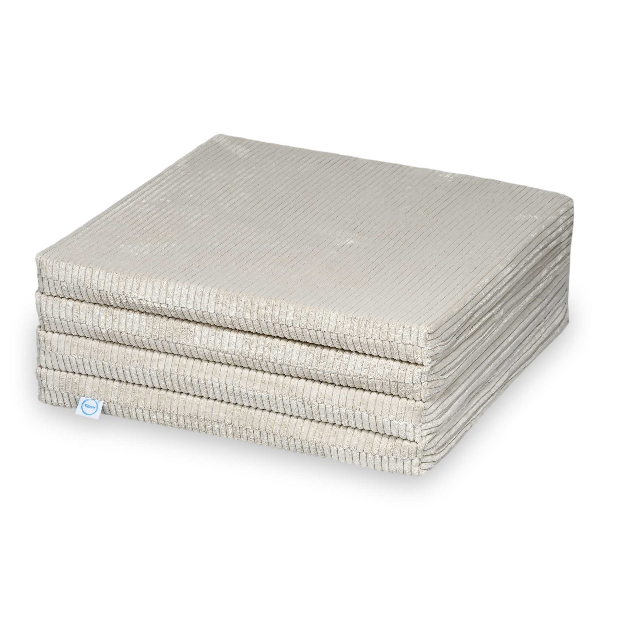 Faltbare quadratische Babyspielmatte 120 x 120 cm aus Cord