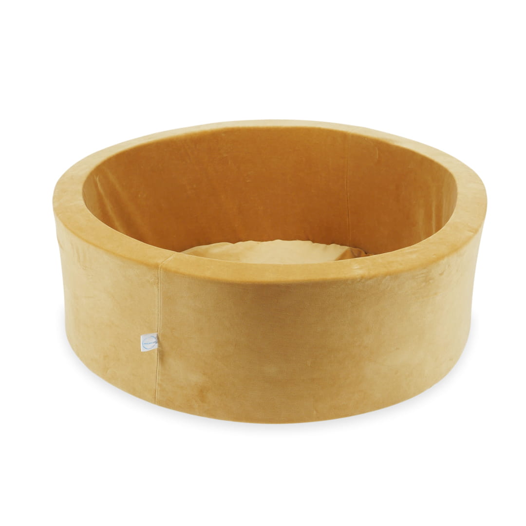 Mimii-Piscine-à Balles-90x30-Velvet-Soft-Carmel-sans-boules