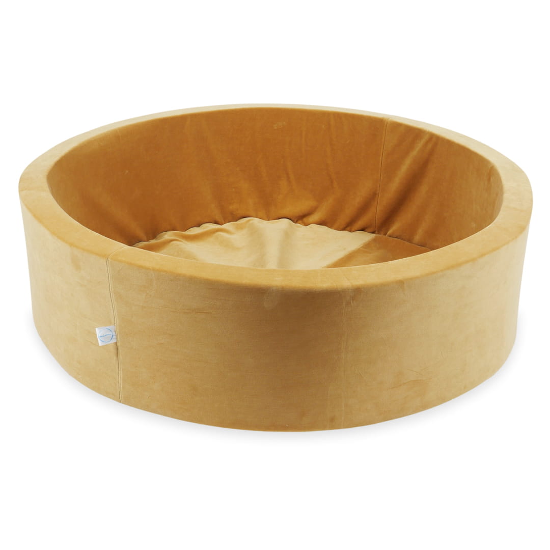 Mimii-Piscine-à Balles-110x30-Velvet-Soft-Carmel-sans-boules