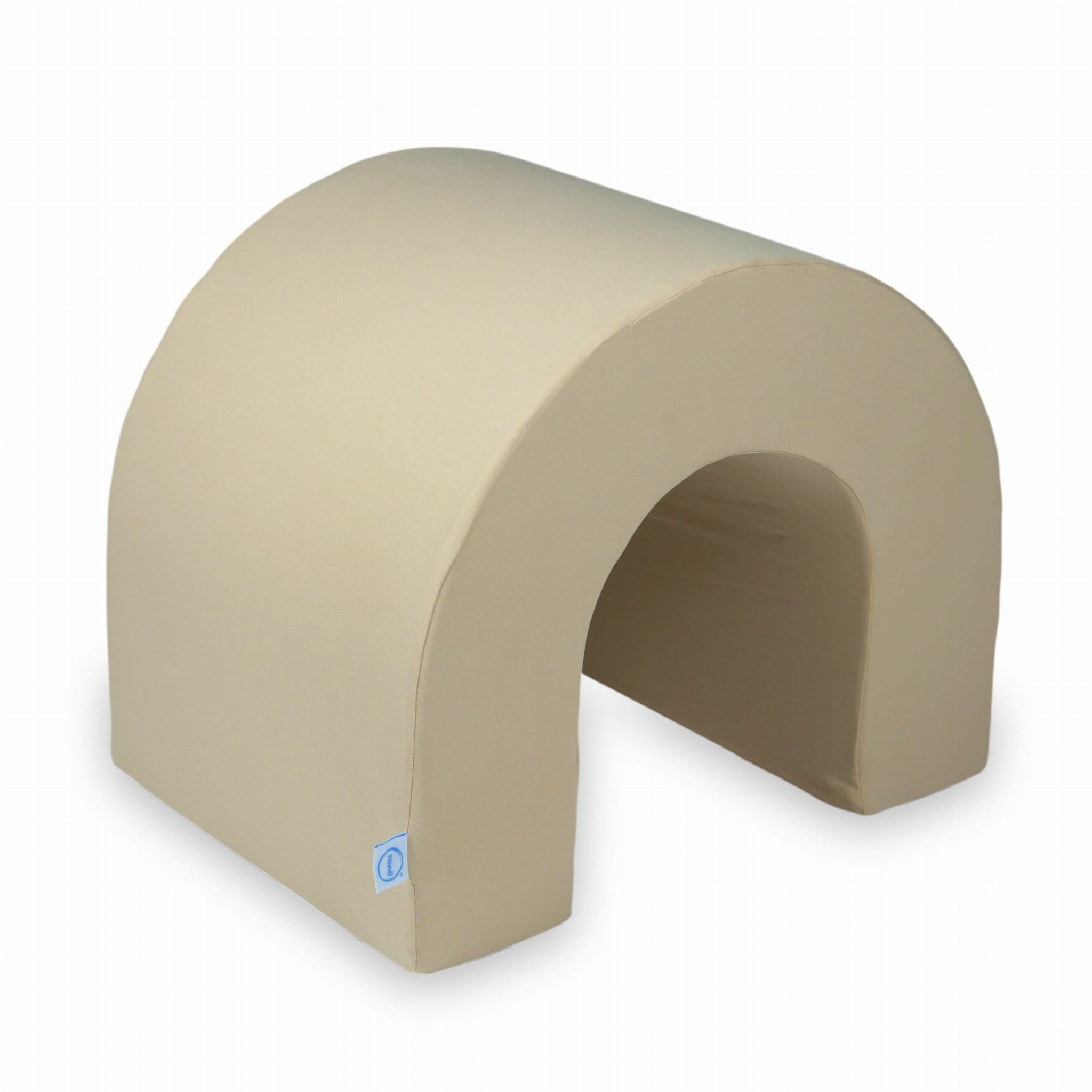 Beiger Schaumstofftunnel für den Spielbereich