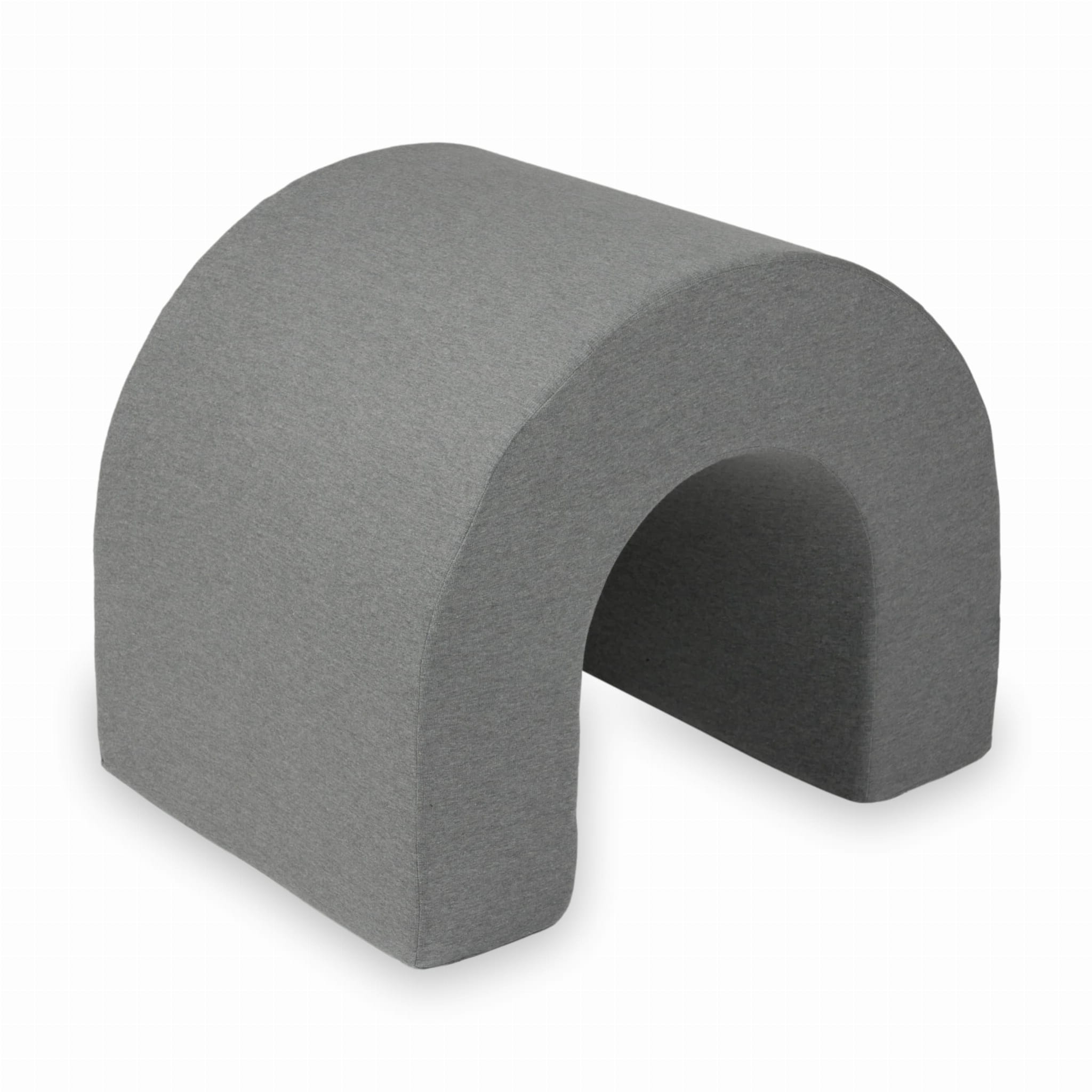 Grauer Schaumstofftunnel für den Spielbereich