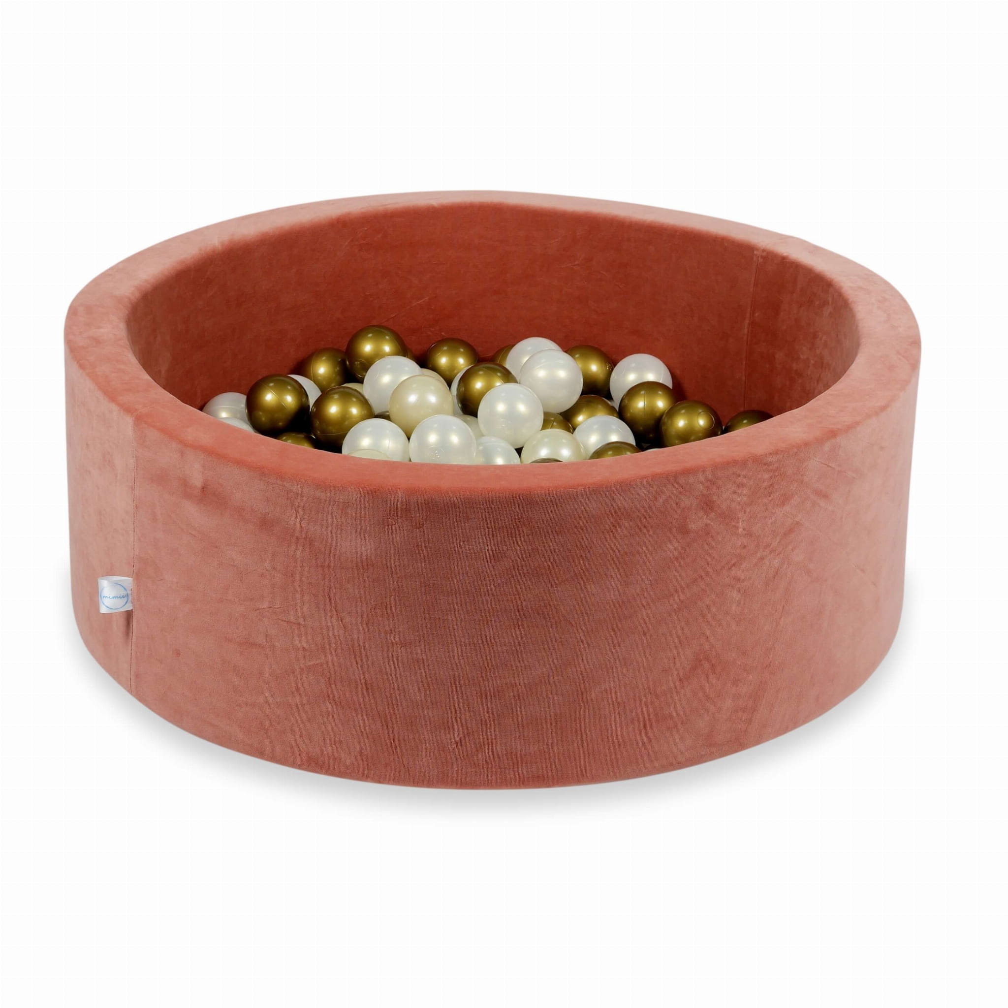 90x30 Velvet Soft Canyon Ton-Bällebad mit 200 Bällen (gold, beige, transparent)