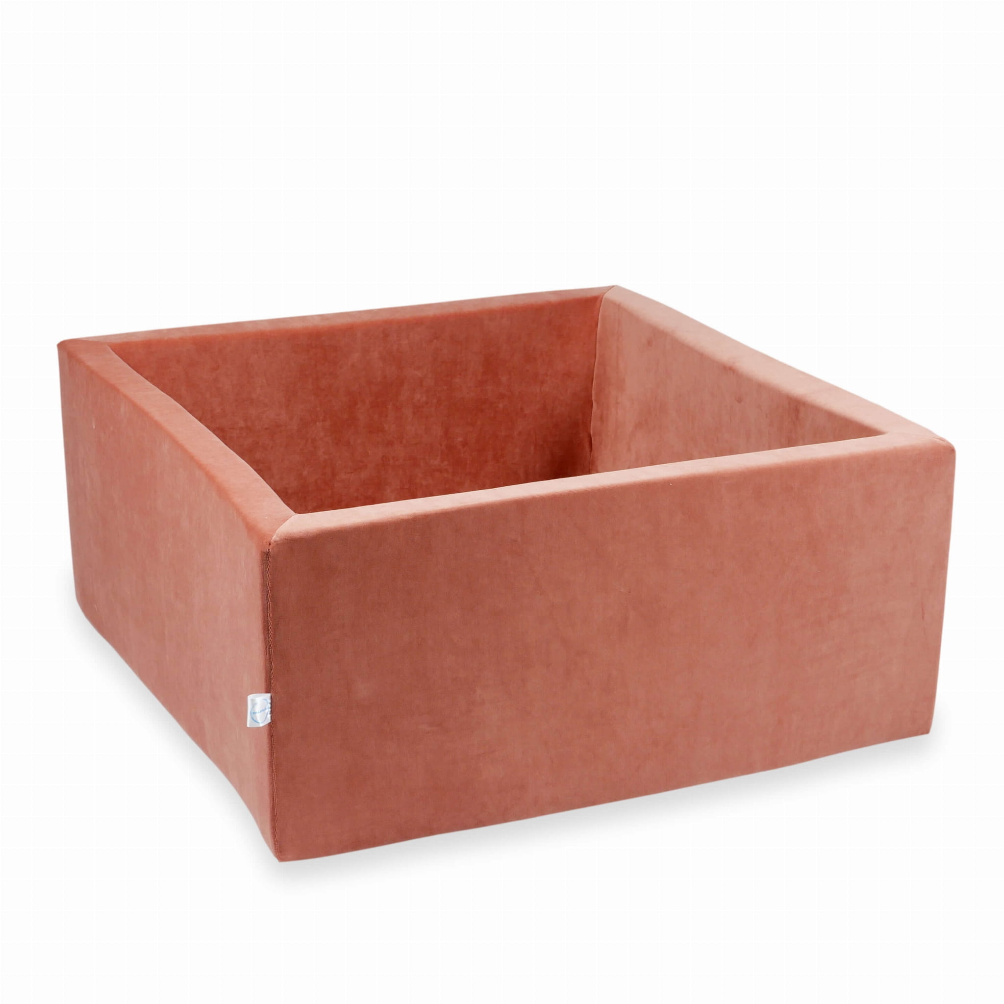 Bällebad 90x90x40 Samtweicher Canyon-Ton ohne Bälle