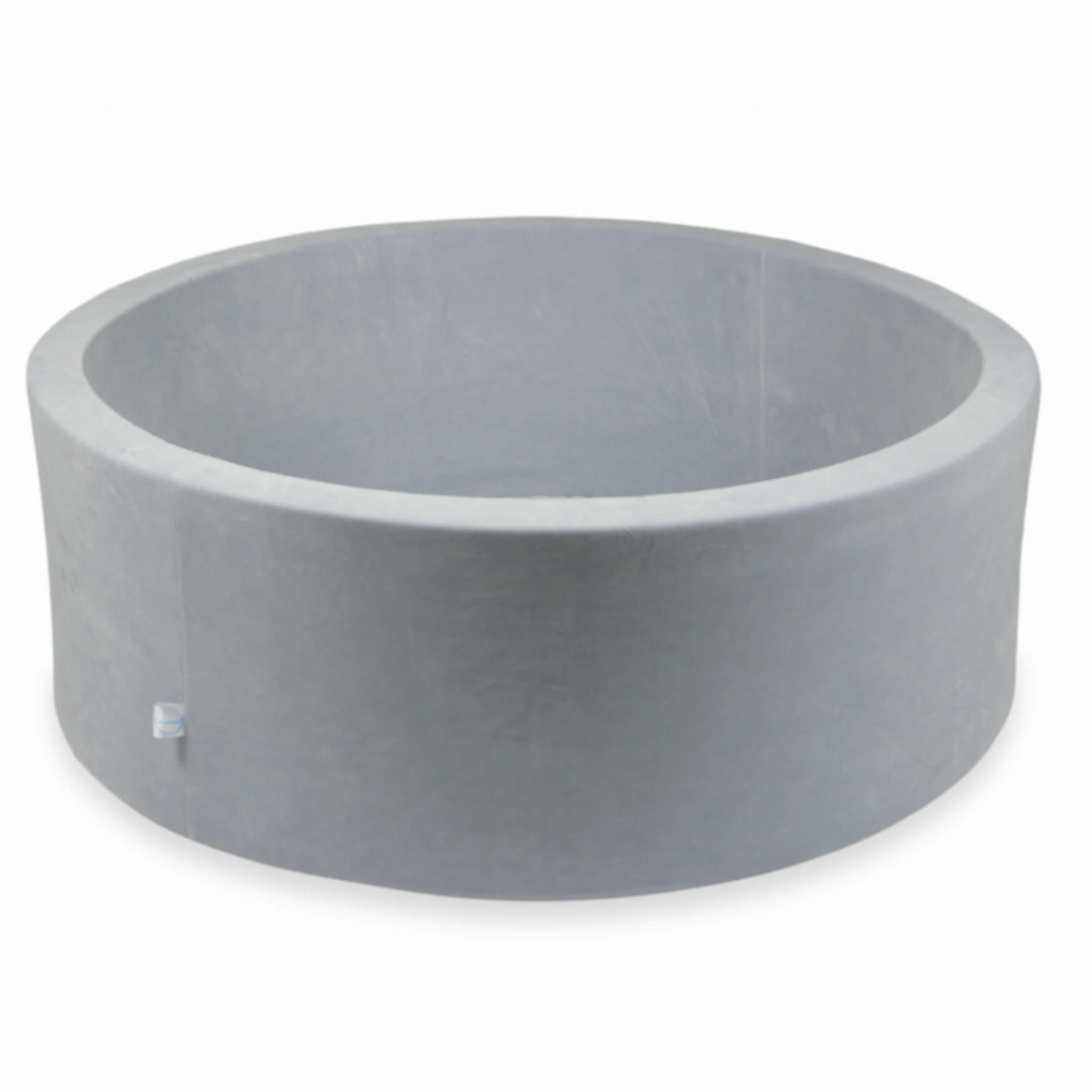 110x40 Samtweiches, hellgraues Bällebad (Bälle nicht enthalten)