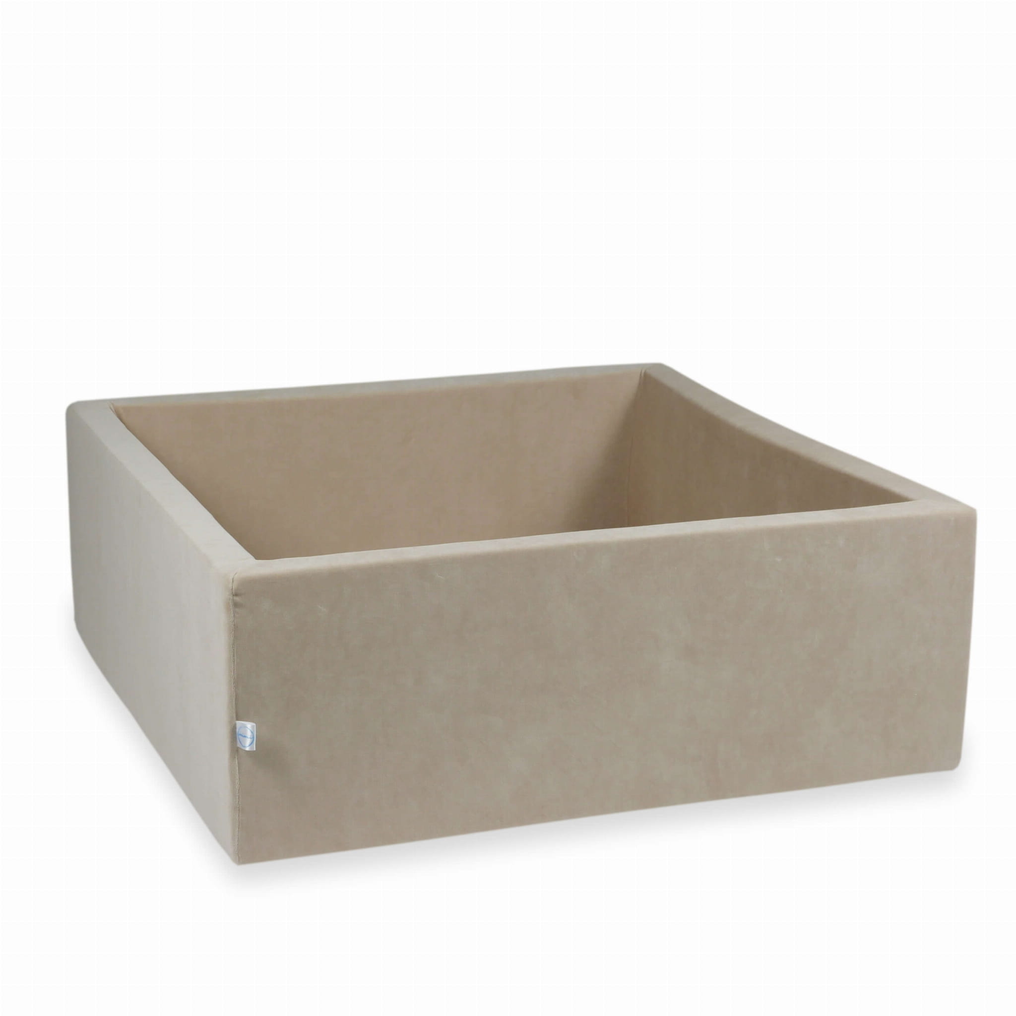 Bällebad 110x110x40 Samtweich beige ohne Bälle