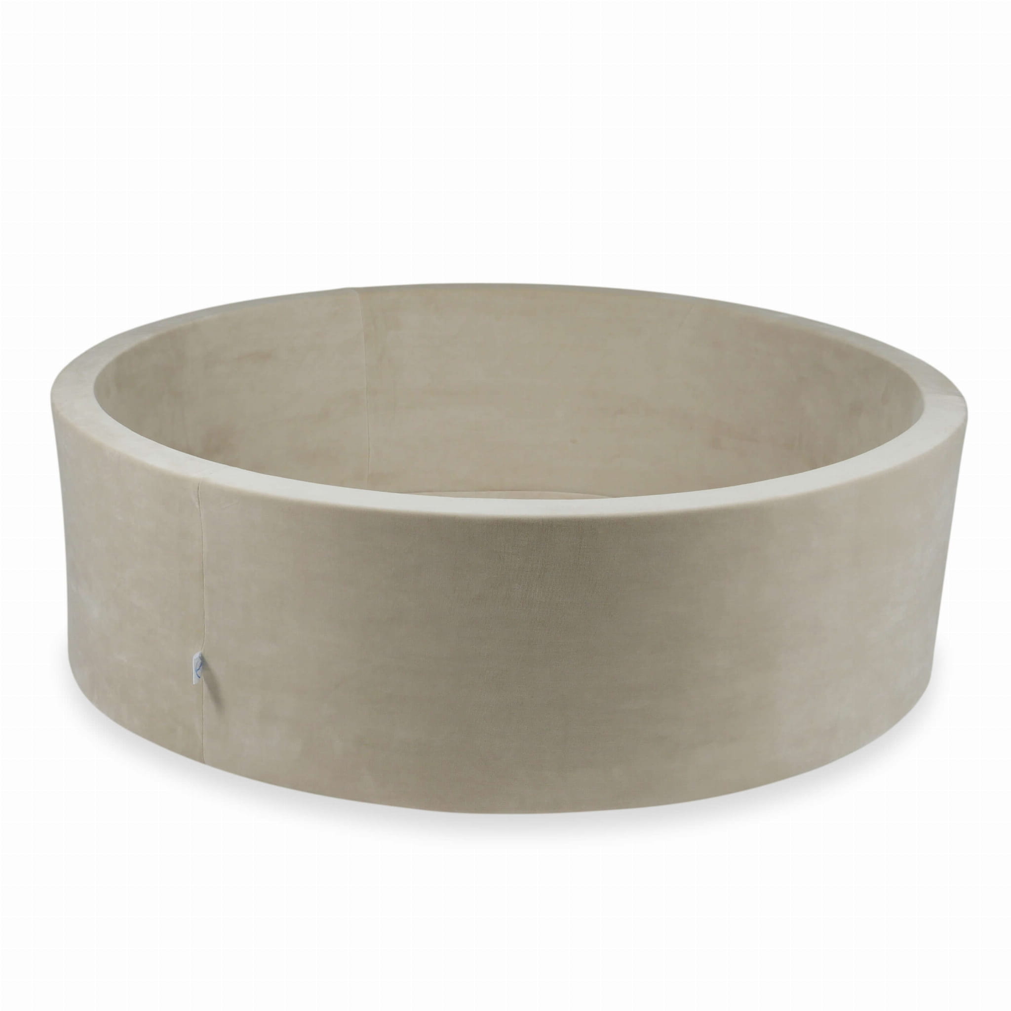 Bällebad 130x40 Samtweich beige ohne Bälle