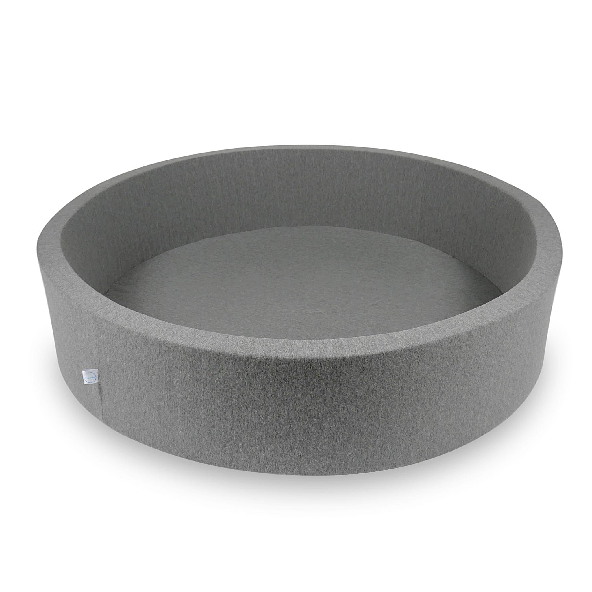 Graues Bällebad 130x30cm (Bälle nicht enthalten)