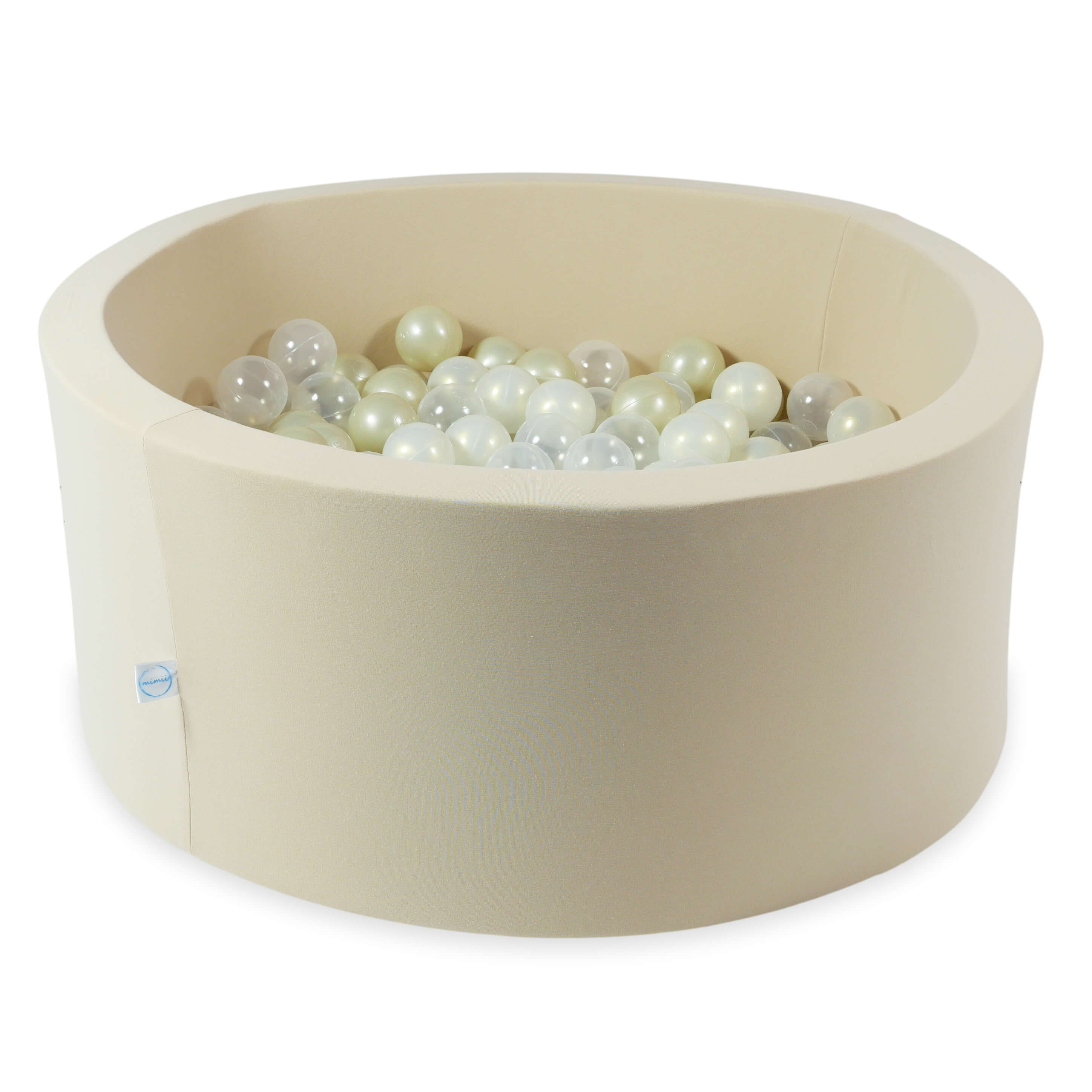 Piscine à balles en beige 90x40 cm avec 300 balles