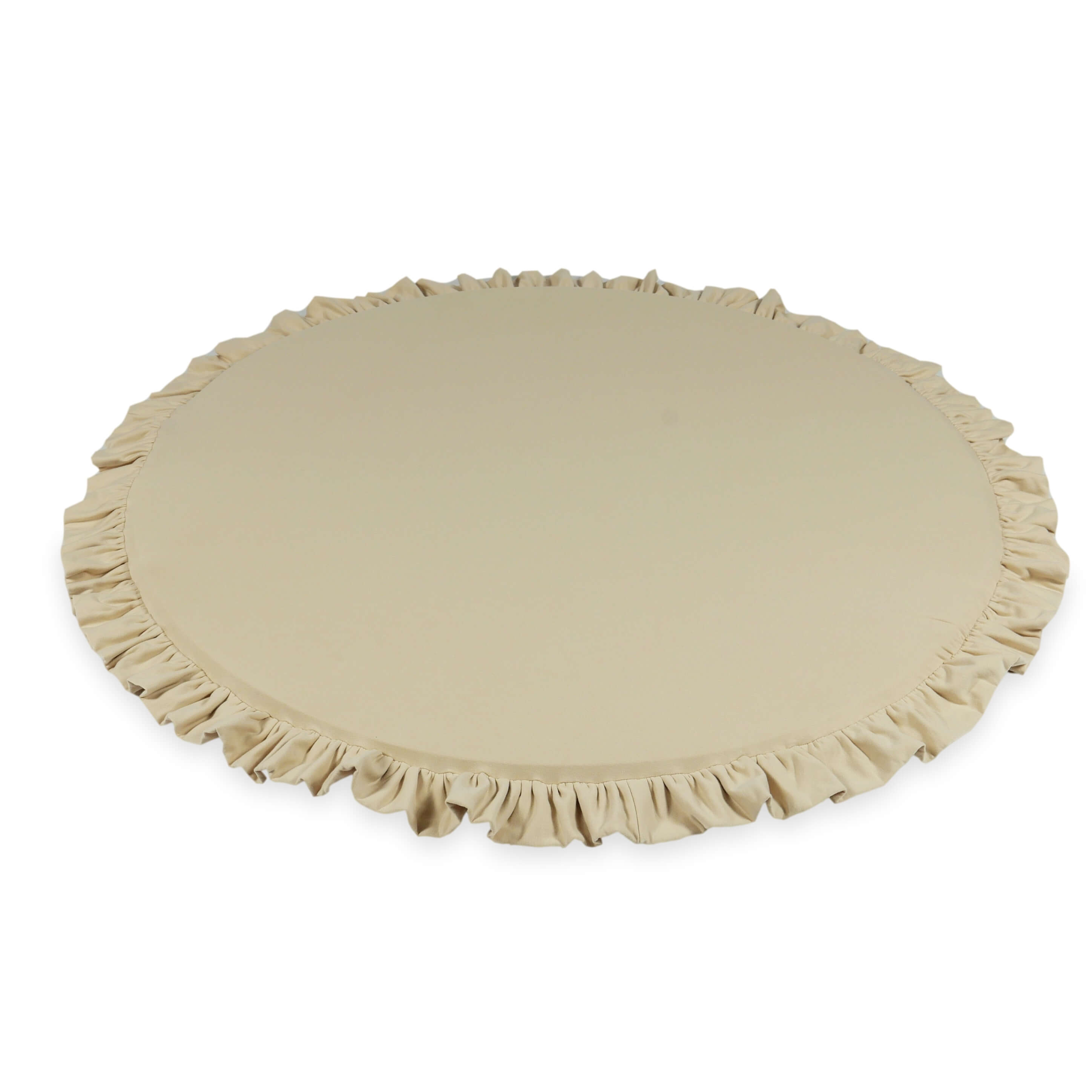 Runde Babyspielmatte 100 cm mit Jersey-Rüsche