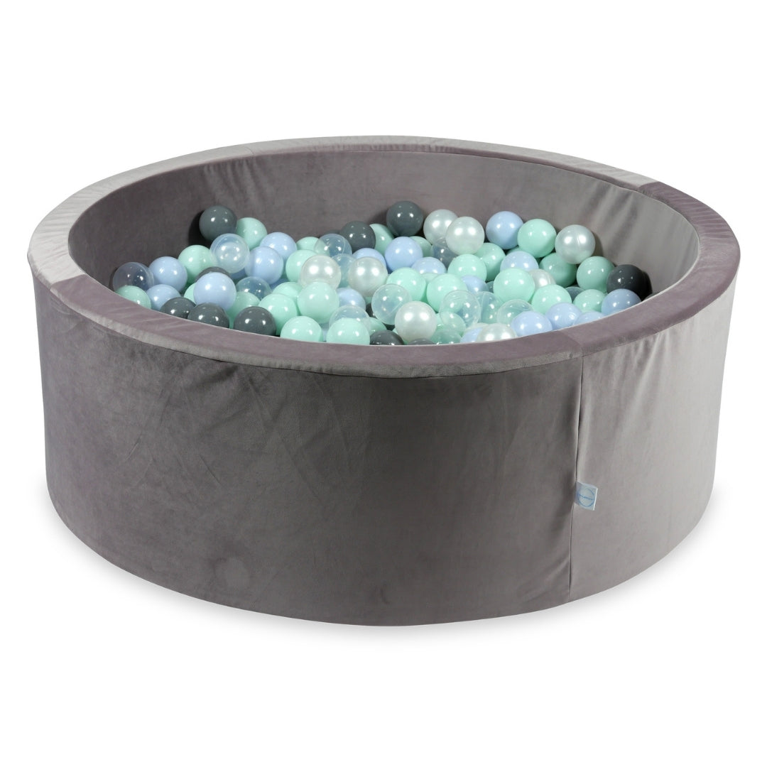 Piscine à balles en velours velvet lilac 110x40 cm avec 500balles